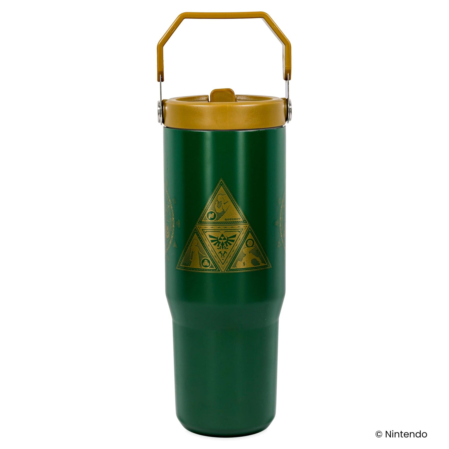 The Legend Of Zelda Icons 30-Ounce Flip Straw Stainless Steel Tumbler