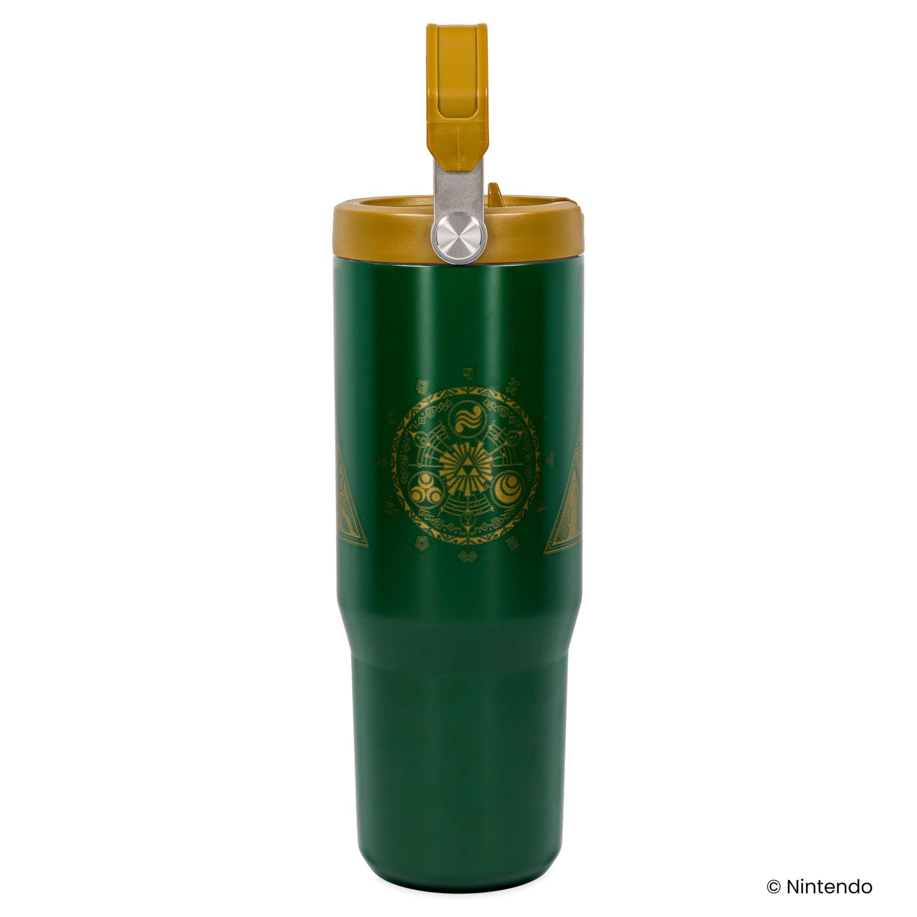 The Legend Of Zelda Icons 30-Ounce Flip Straw Stainless Steel Tumbler
