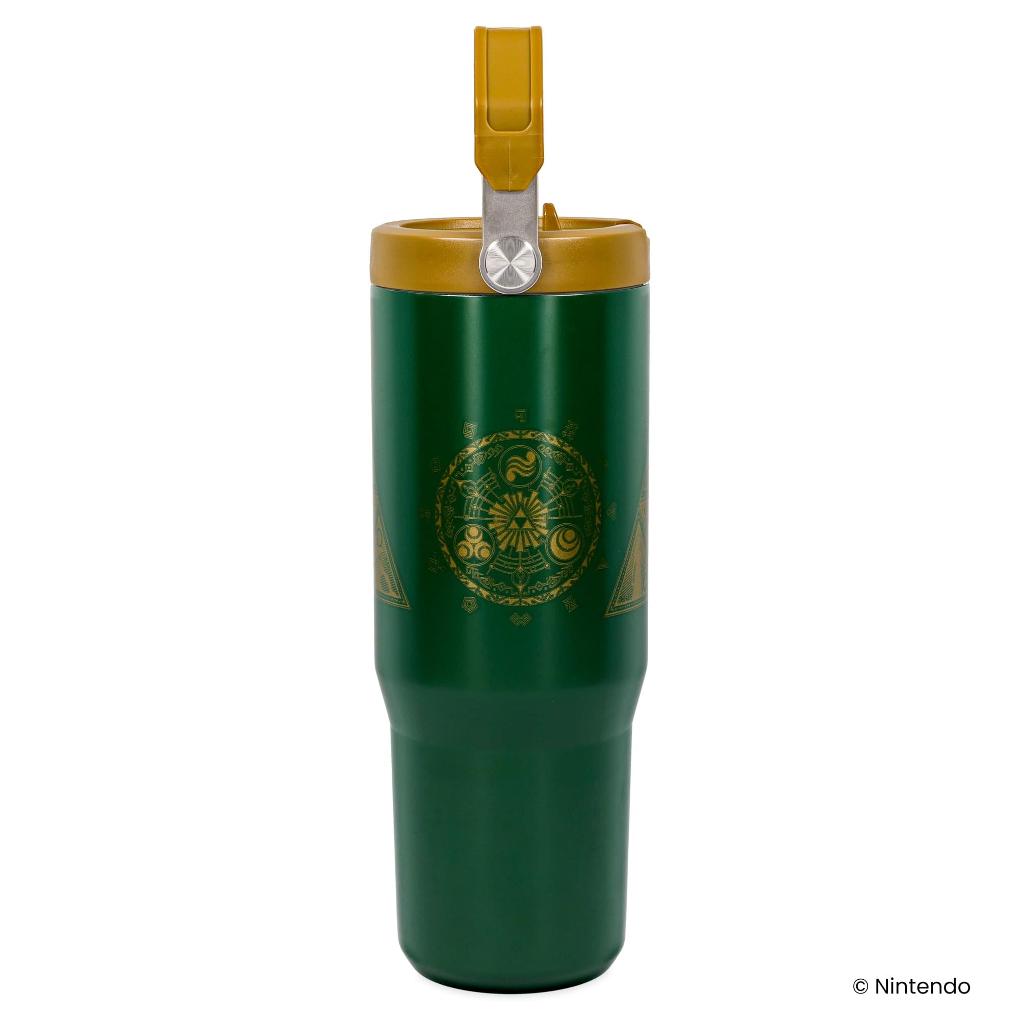 The Legend Of Zelda Icons 30-Ounce Flip Straw Stainless Steel Tumbler