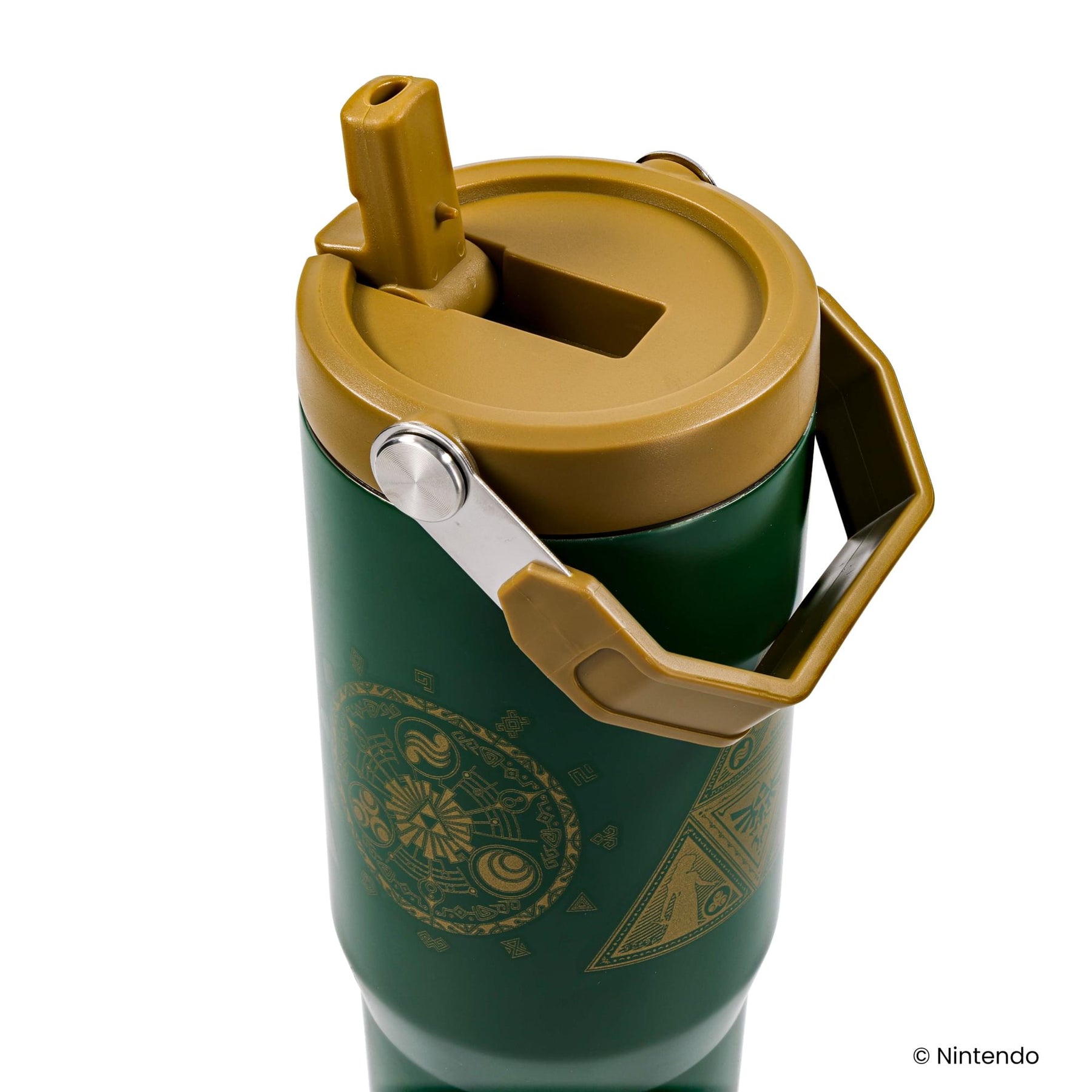 The Legend Of Zelda Icons 30-Ounce Flip Straw Stainless Steel Tumbler