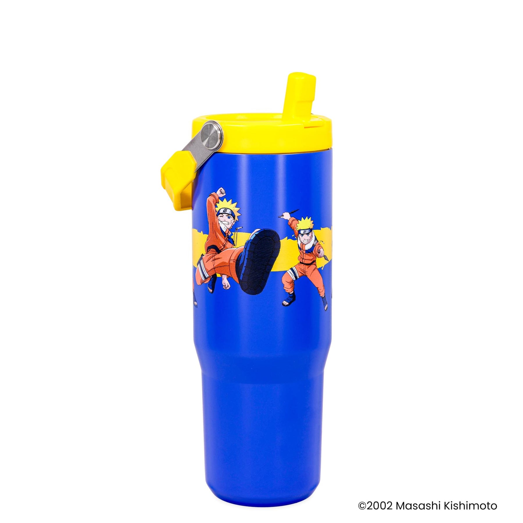 Naruto Poses 30-Ounce Flip Straw Stainless Steel Tumbler