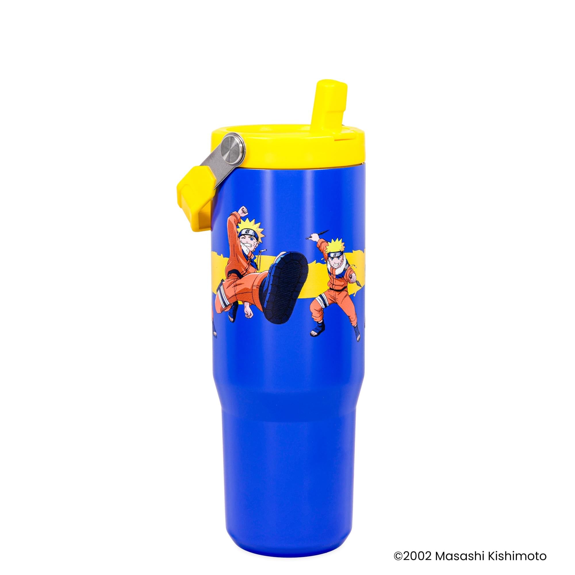 Naruto Poses 30-Ounce Flip Straw Stainless Steel Tumbler
