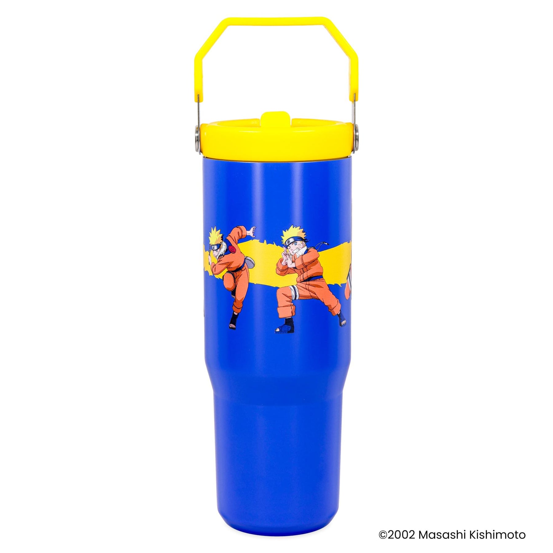 Naruto Poses 30-Ounce Flip Straw Stainless Steel Tumbler