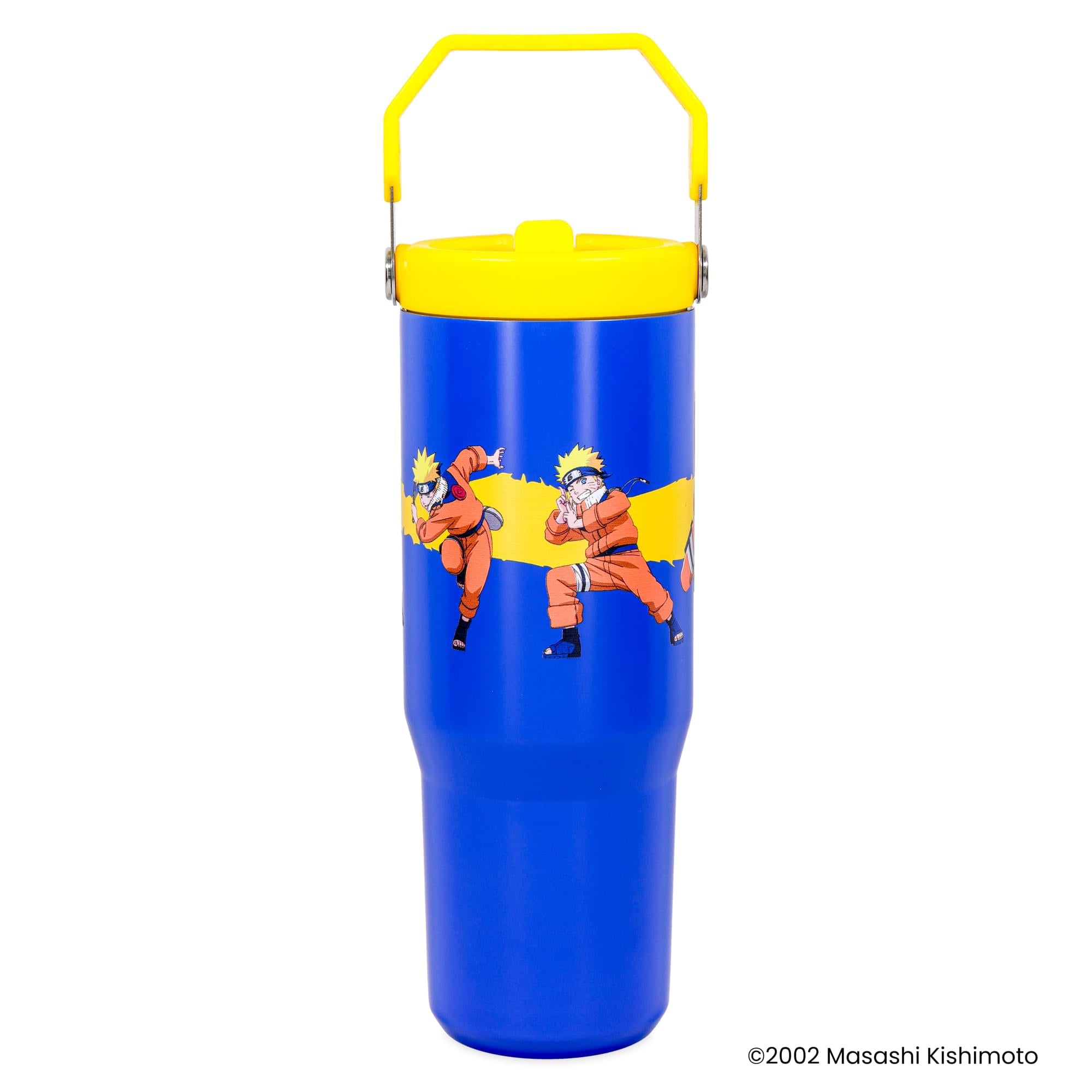 Naruto Poses 30-Ounce Flip Straw Stainless Steel Tumbler