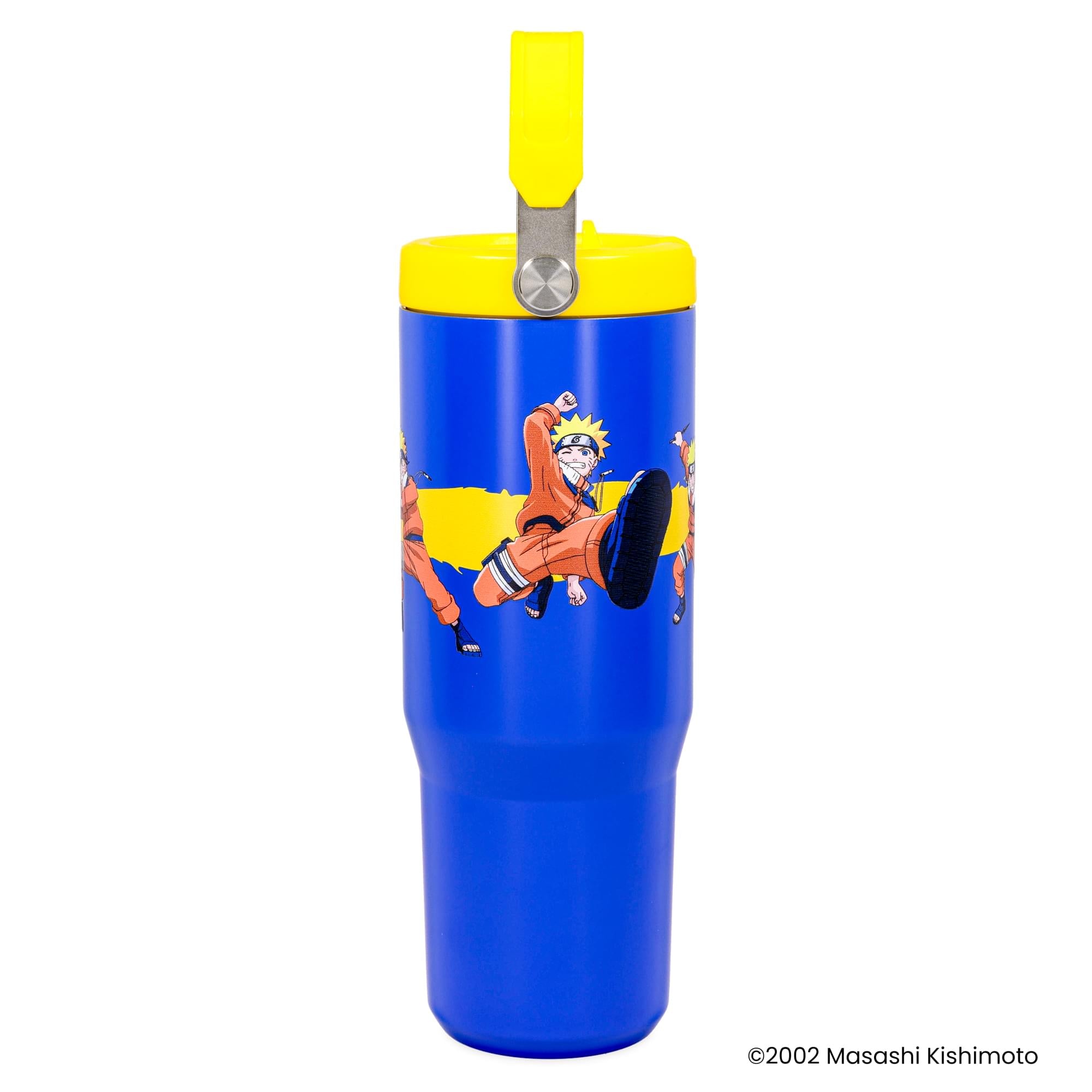 Naruto Poses 30-Ounce Flip Straw Stainless Steel Tumbler