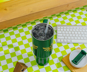 The Legend of Zelda Hylian Crest Metal Travel Tumbler | Holds 40 Ounces