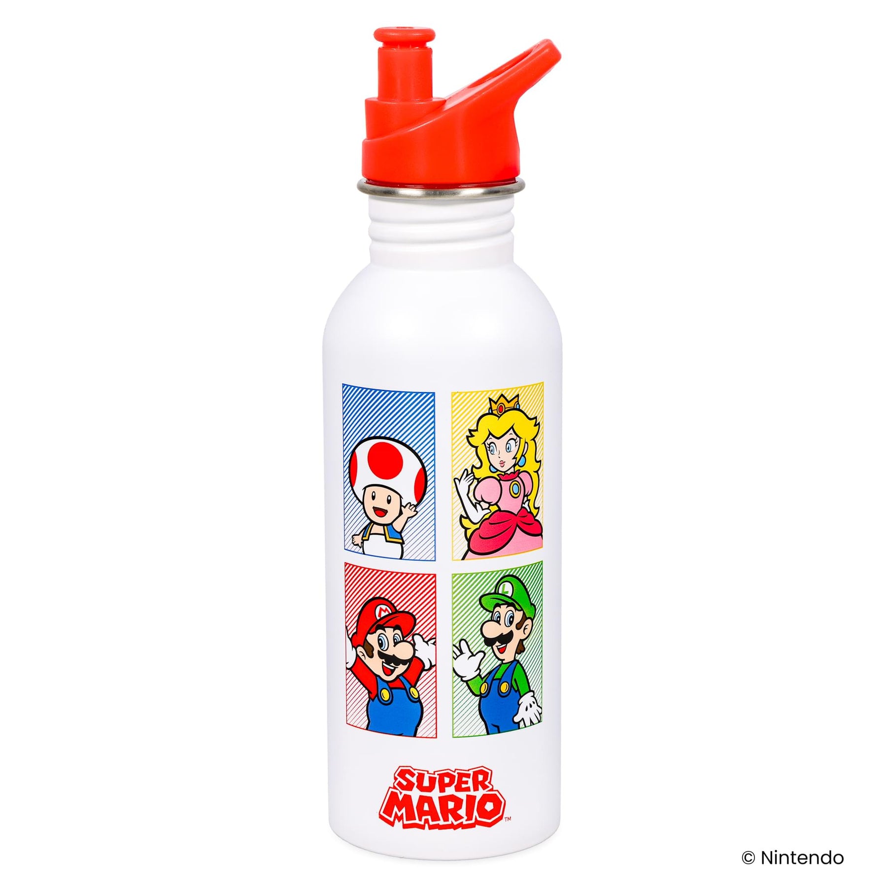 Super Mario Bros. Characters 25-Ounce Metal Sports Bottle