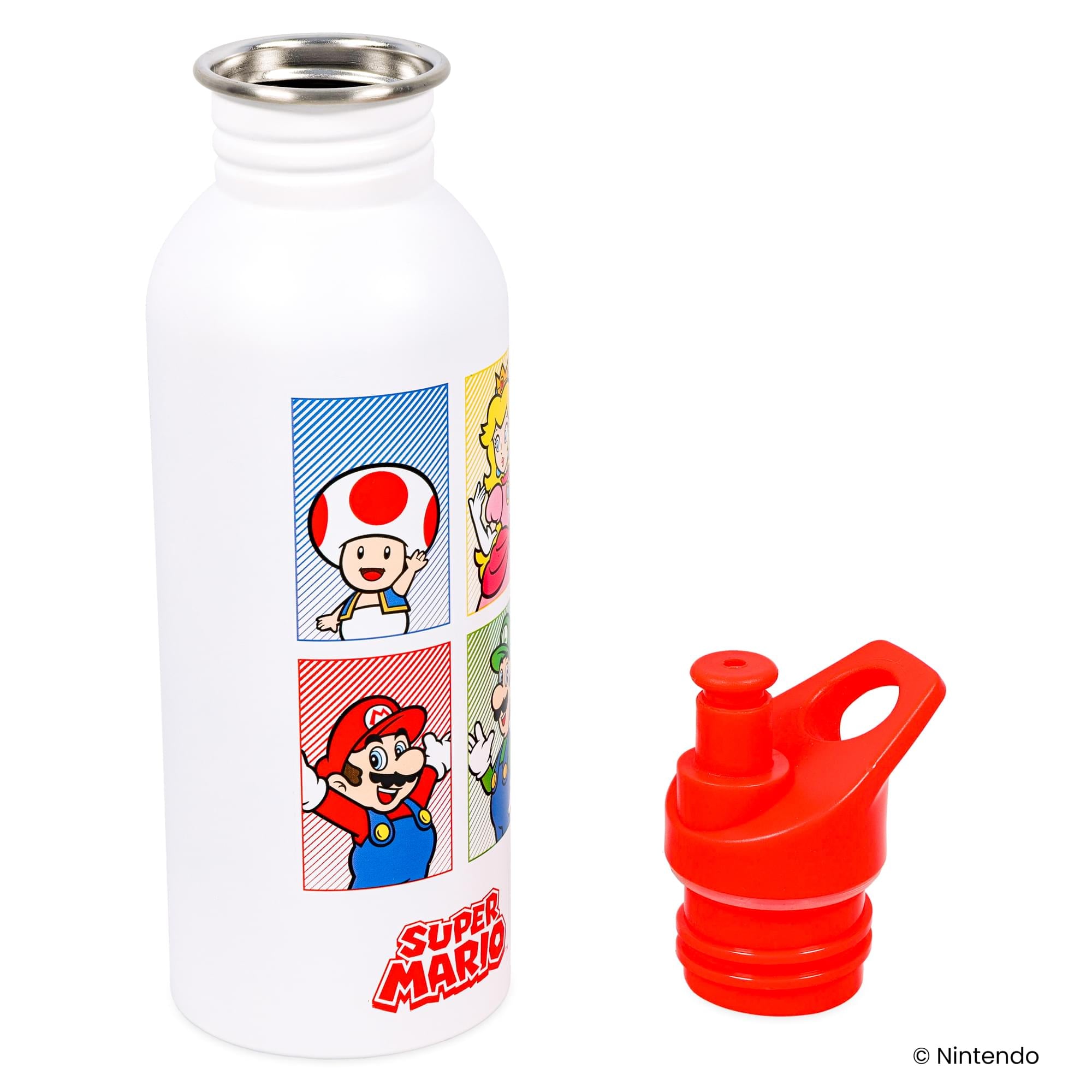 Super Mario Bros. Characters 25-Ounce Metal Sports Bottle
