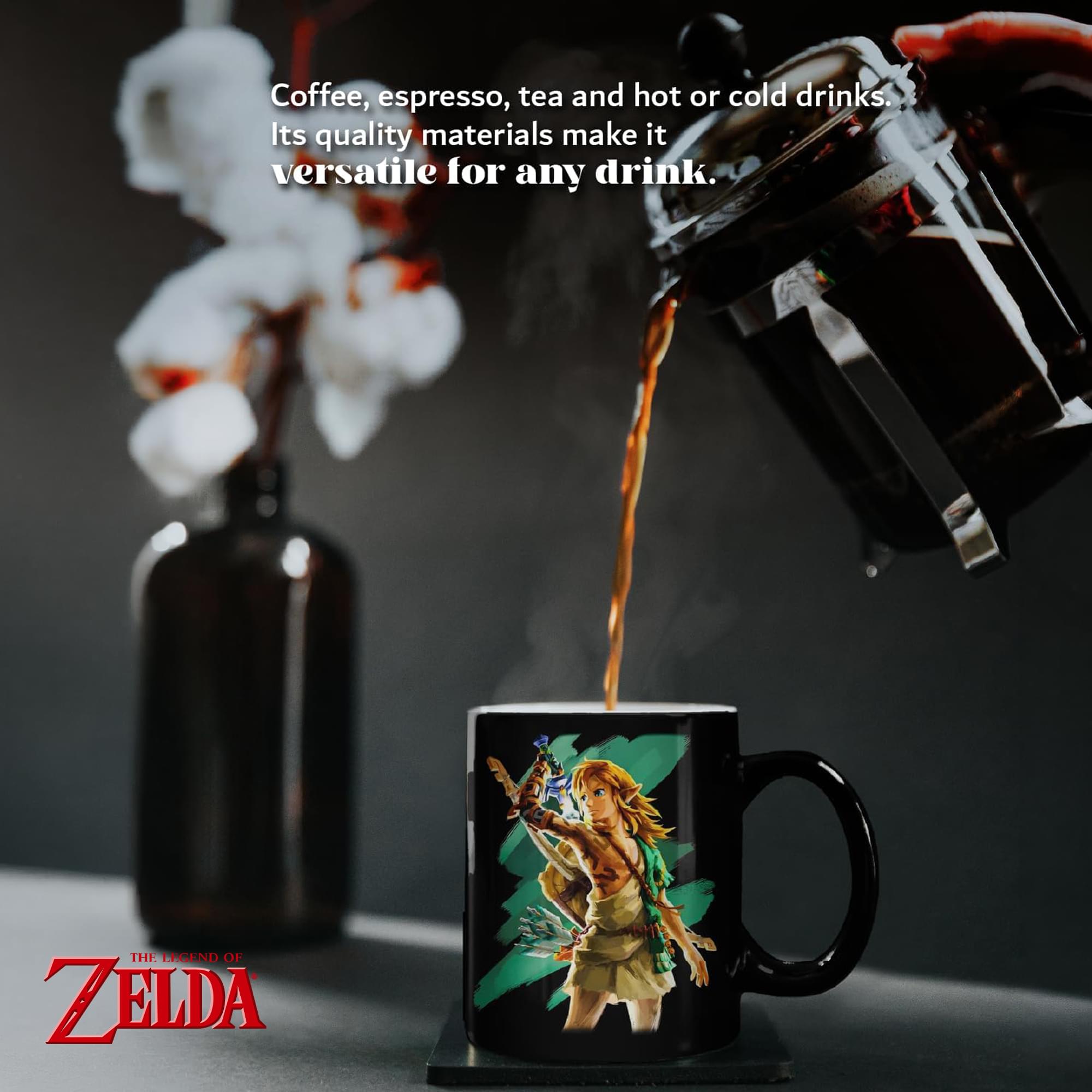 The Legend Of Zelda Gift Set | ToK Mug, Coaster, Button