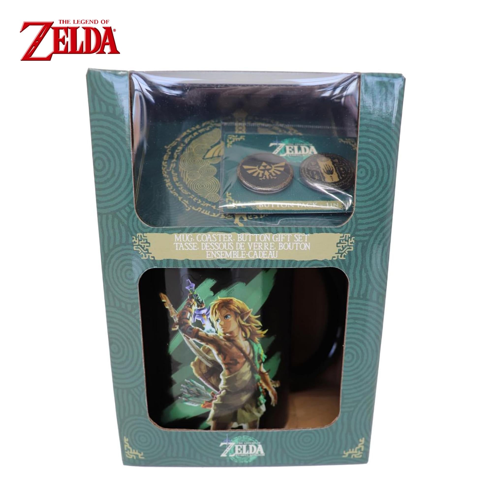 The Legend Of Zelda Gift Set | ToK Mug, Coaster, Button