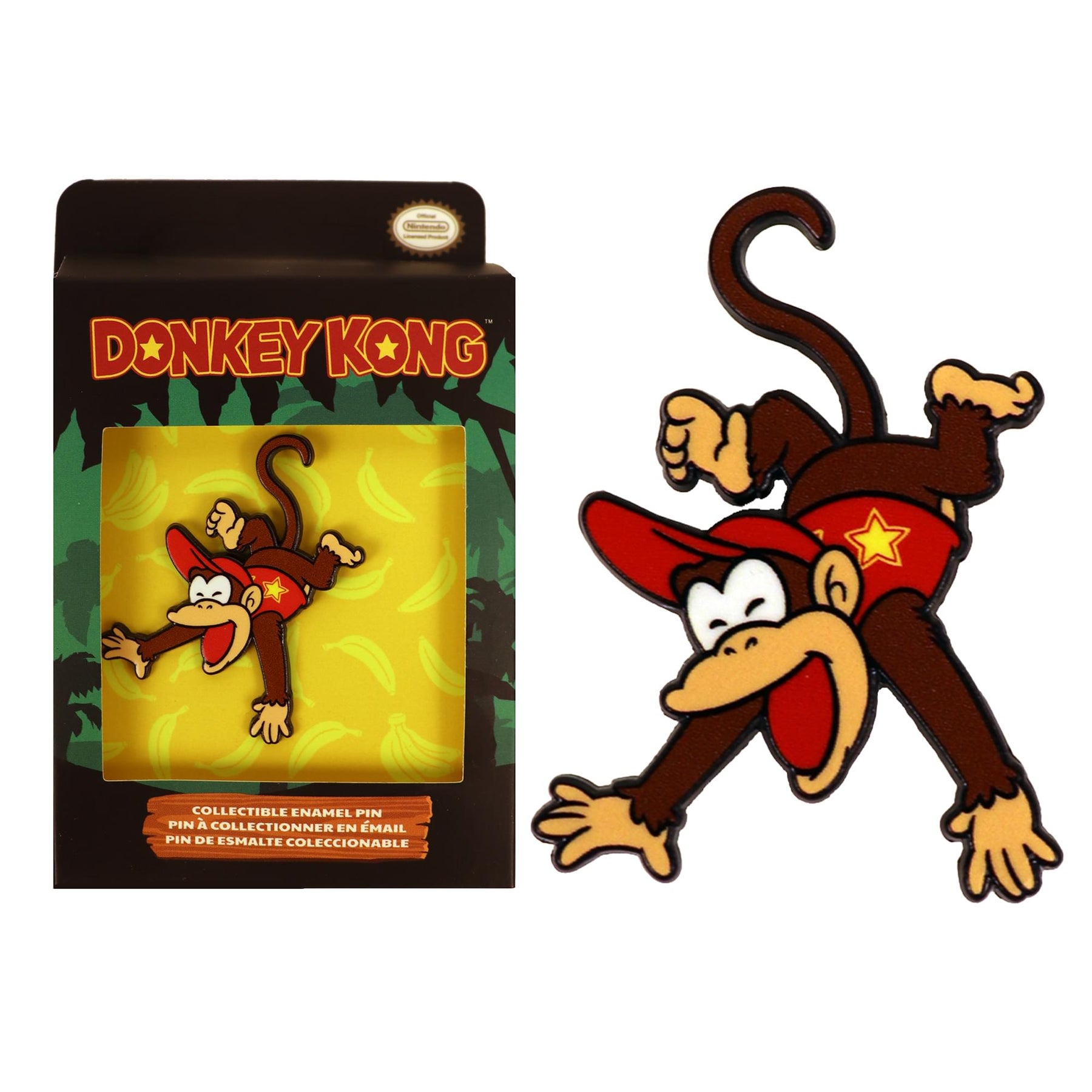 Donkey Kong 2-Inch Collectible Enamel Pin | Diddy Kong