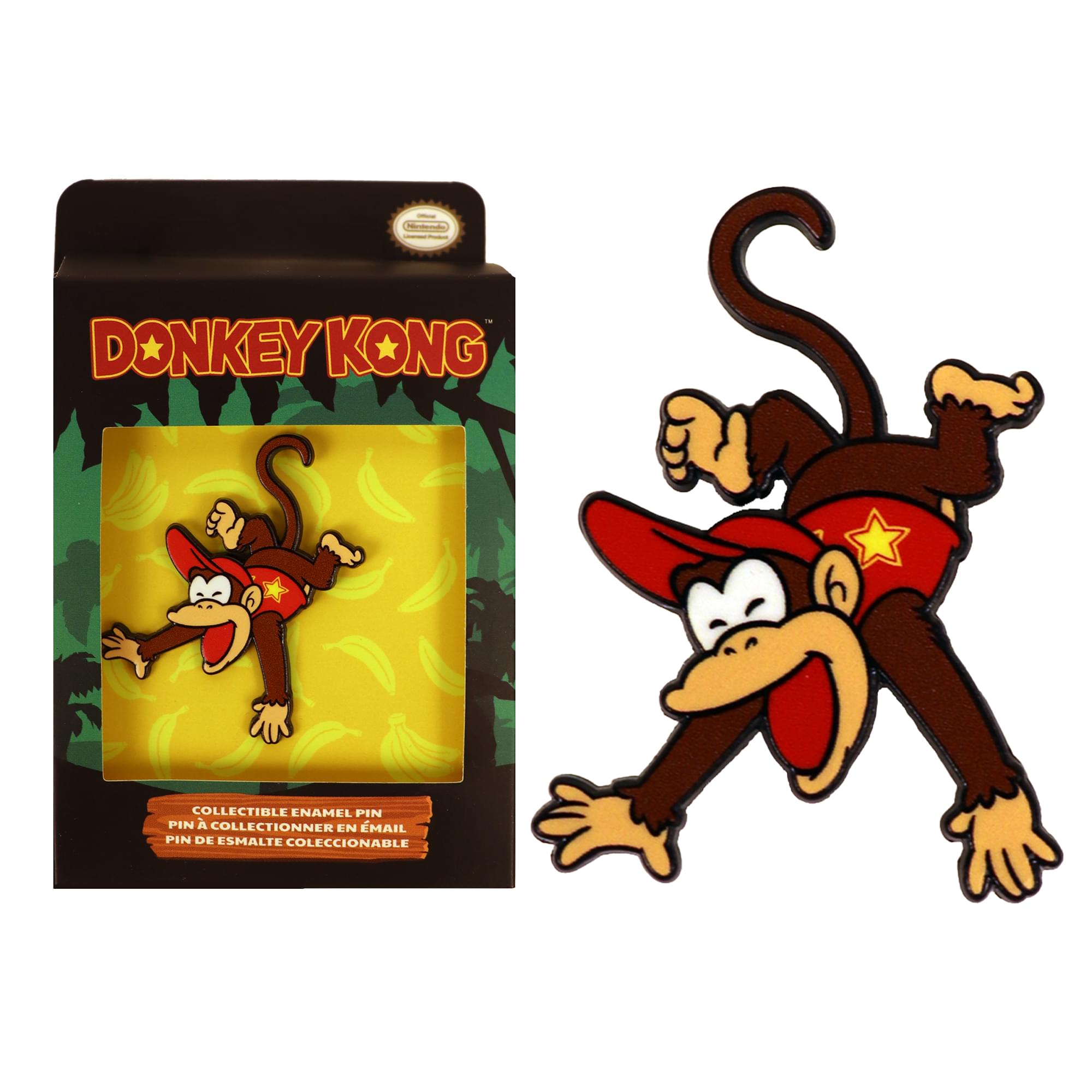 Donkey Kong 2-Inch Collectible Enamel Pin | Diddy Kong