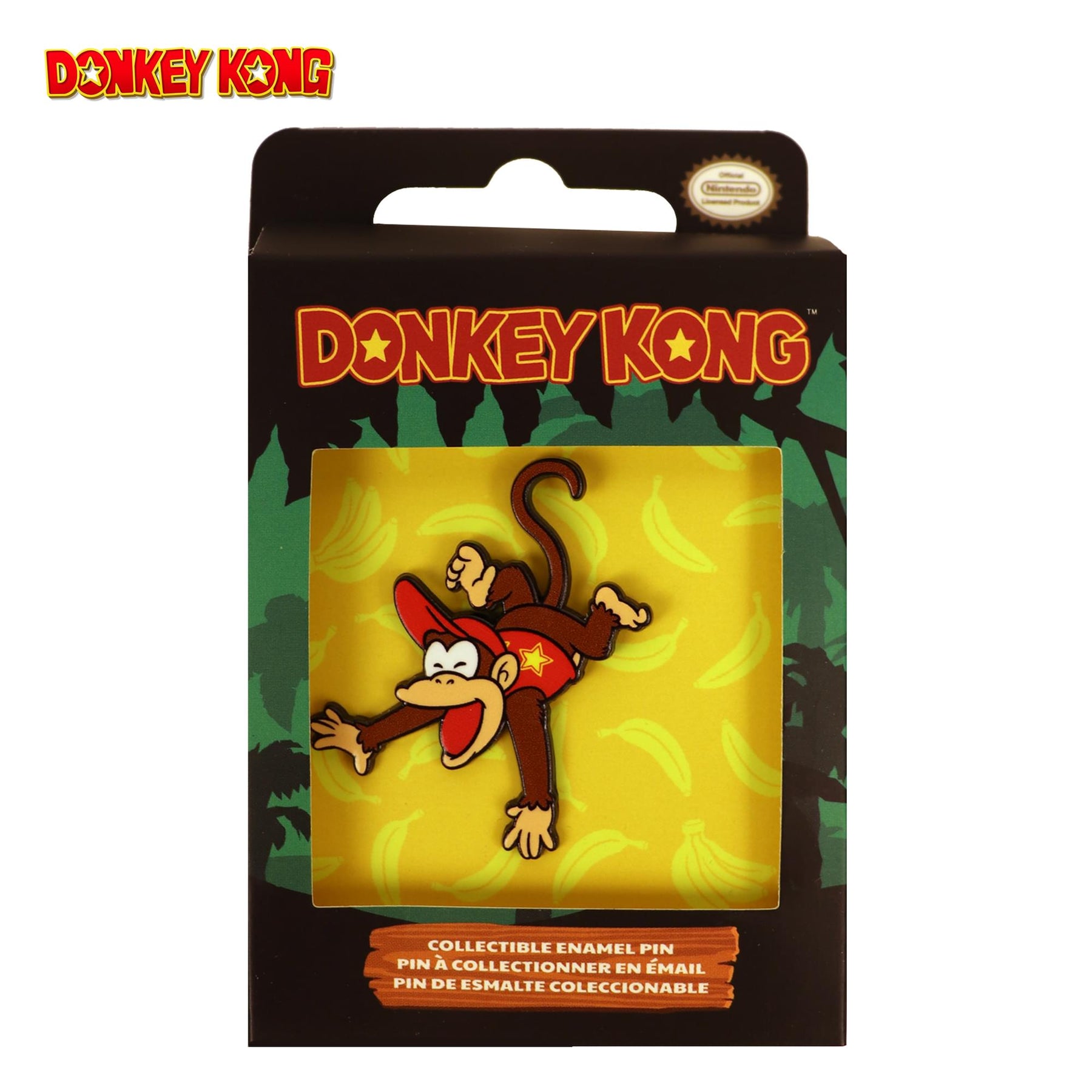Donkey Kong 2-Inch Collectible Enamel Pin | Diddy Kong