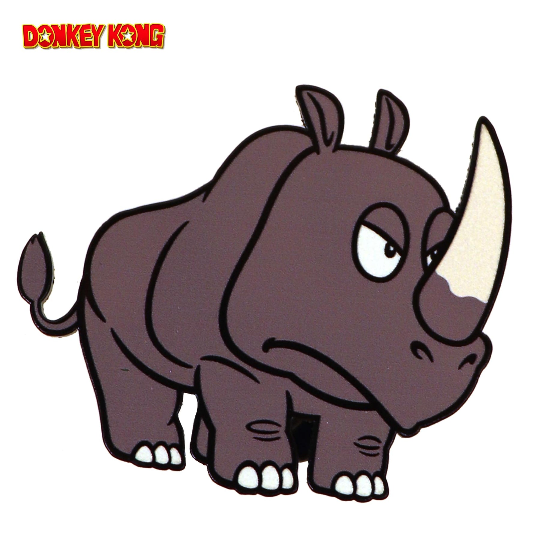 Donkey Kong 2-Inch Collectible Enamel Pin | Rambi
