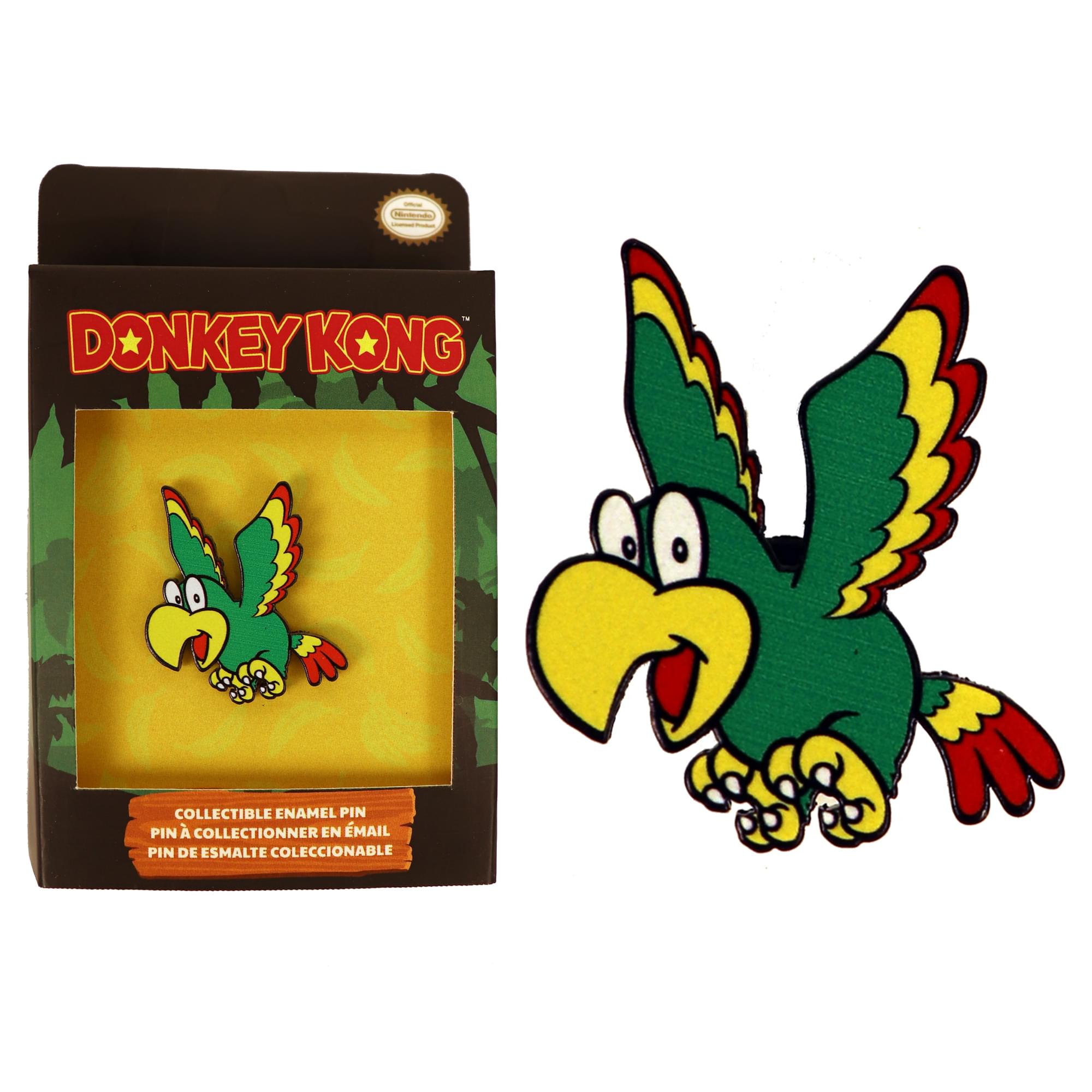 Donkey Kong 2-Inch Collectible Enamel Pin | Squawks