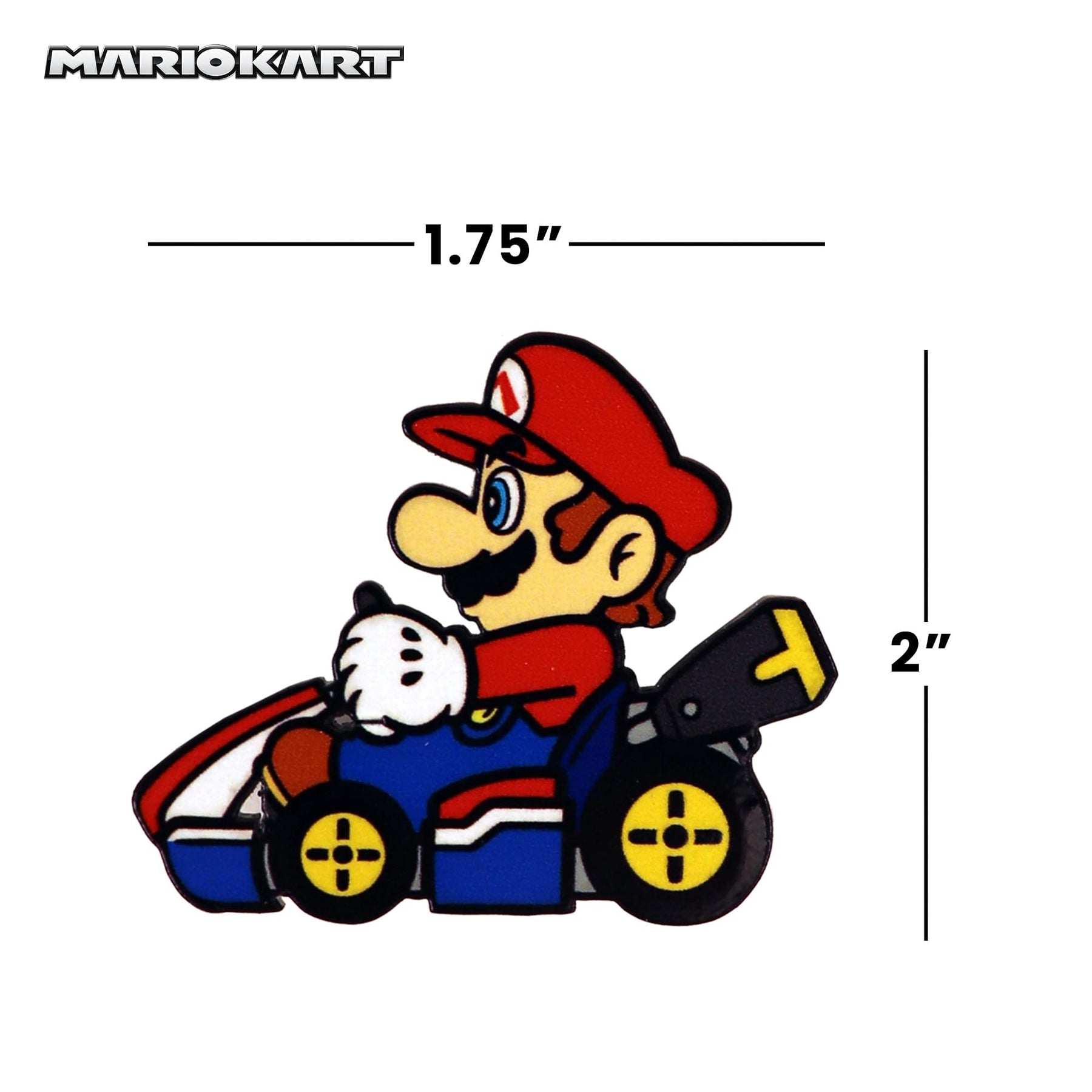 Mario Kart 2-Inch Collectible Enamel Pin | Mario