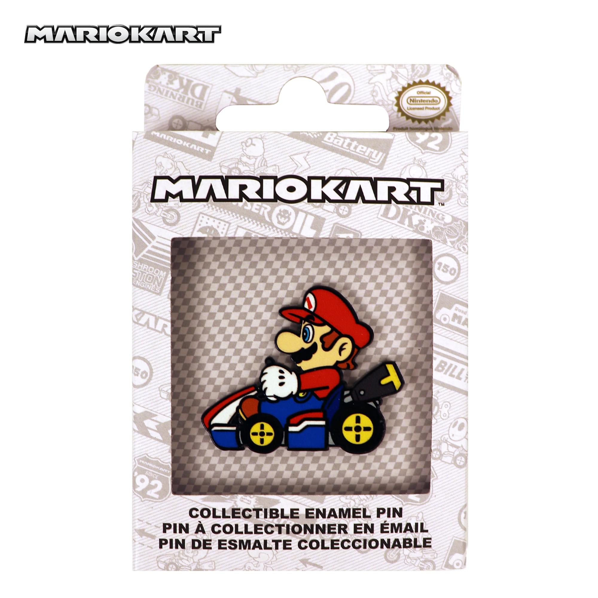Mario Kart 2-Inch Collectible Enamel Pin | Mario