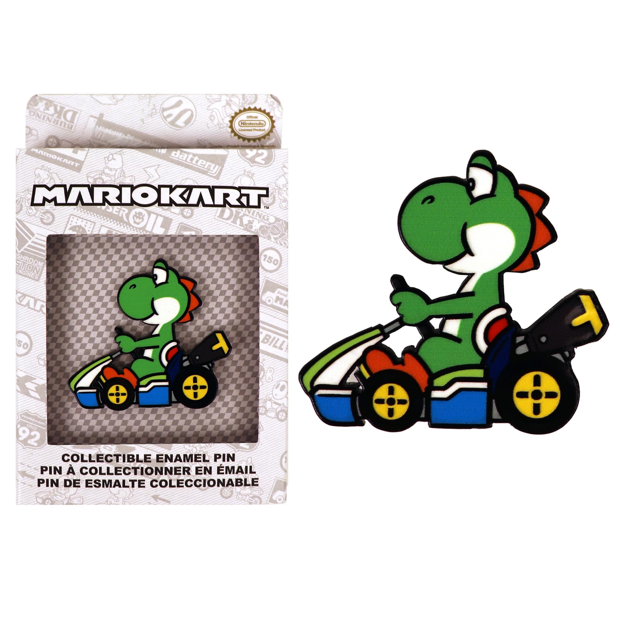 Mario Kart 2-Inch Collectible Enamel Pin | Yoshi