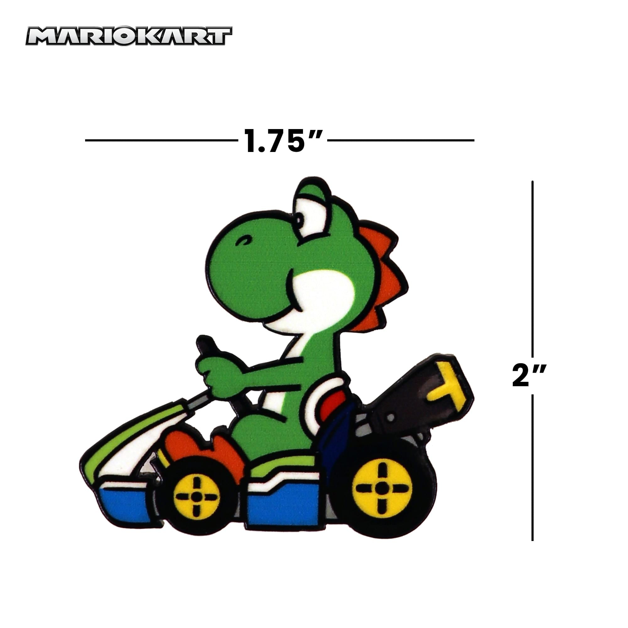 Mario Kart 2-Inch Collectible Enamel Pin | Yoshi