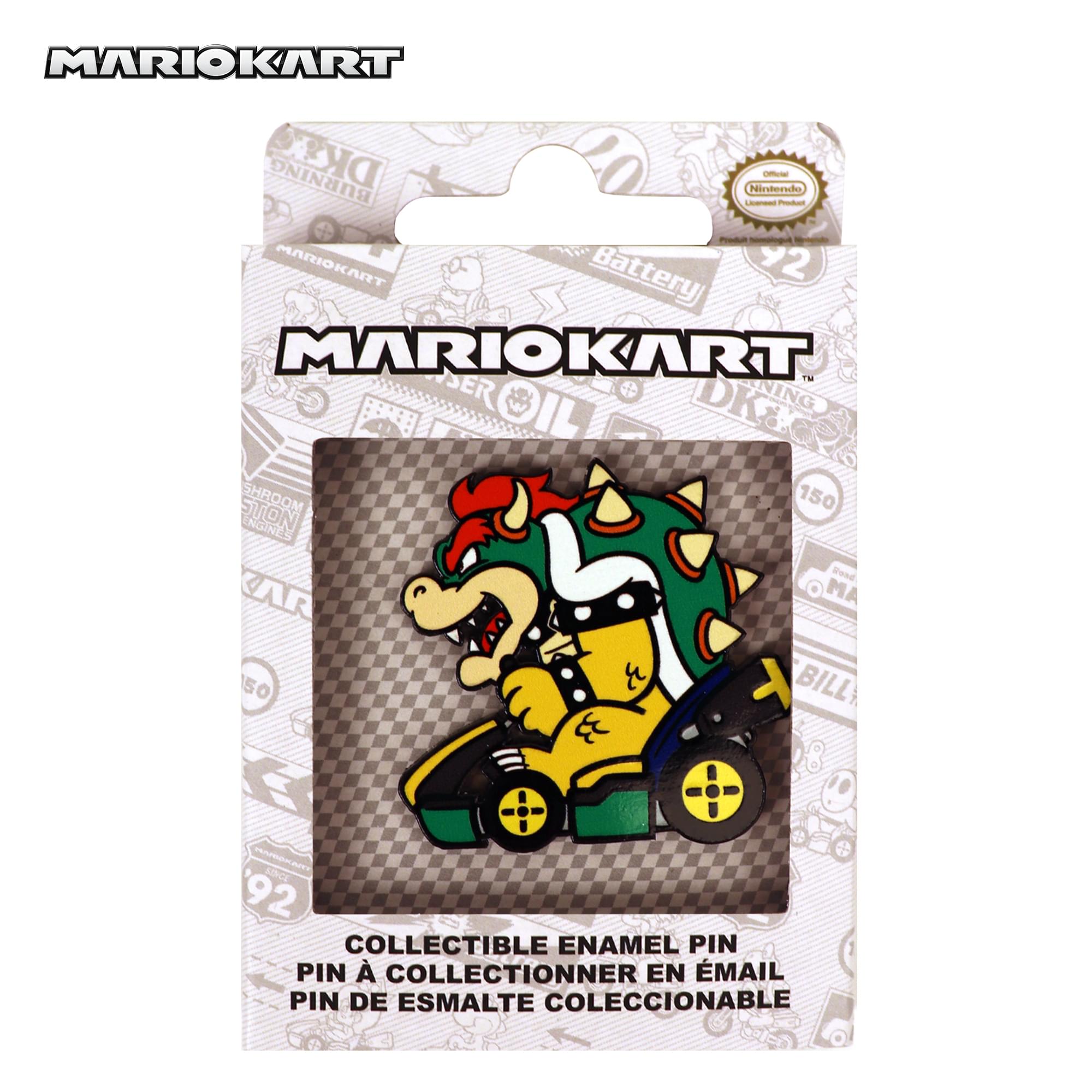 Mario Kart 2-Inch Collectible Enamel Pin | Bowser