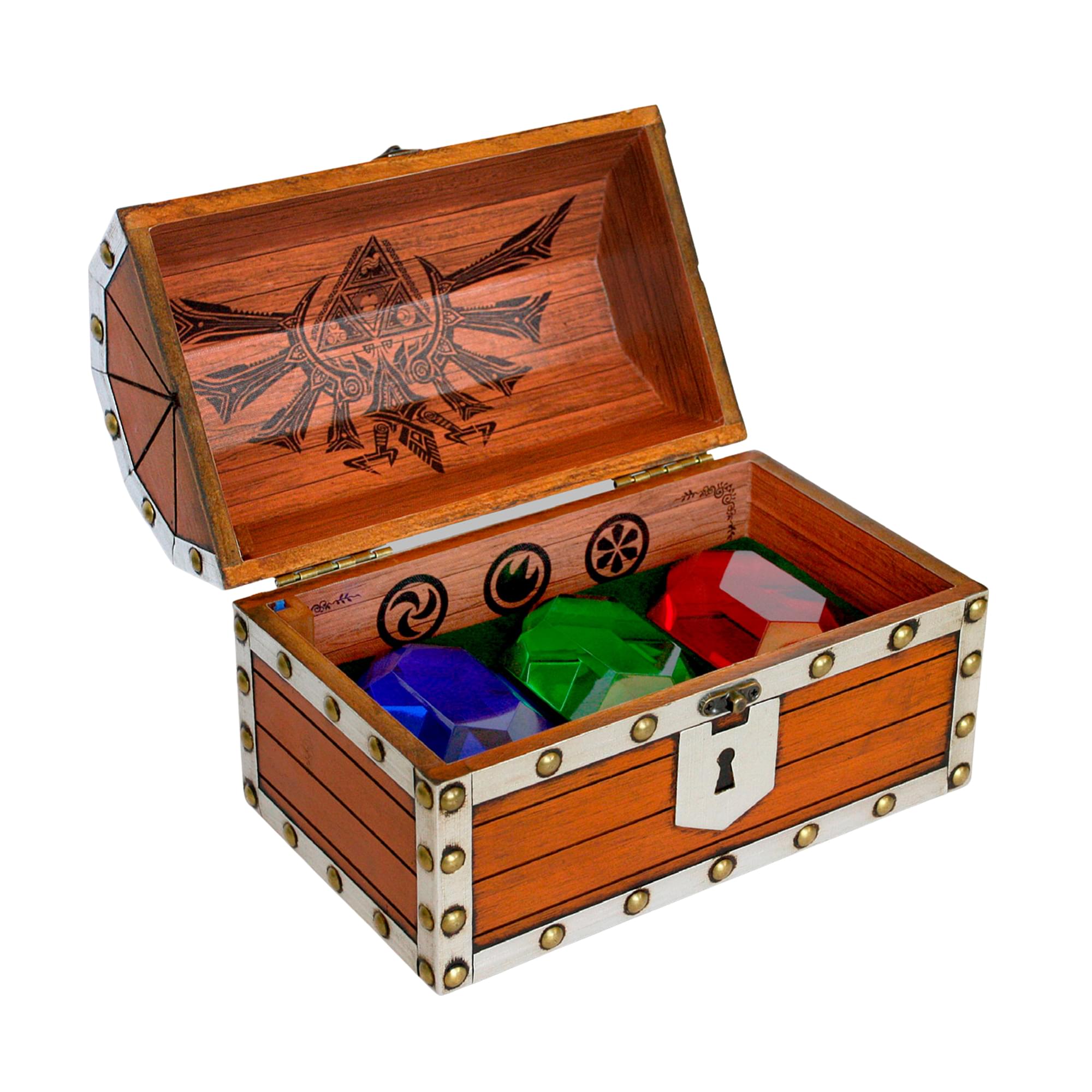The Legend of Zelda 3-Piece Rupee Treasure Chest Replica