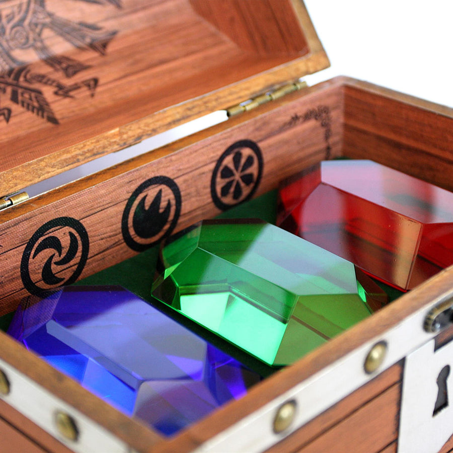 The Legend of Zelda 3-Piece Rupee Treasure Chest Replica
