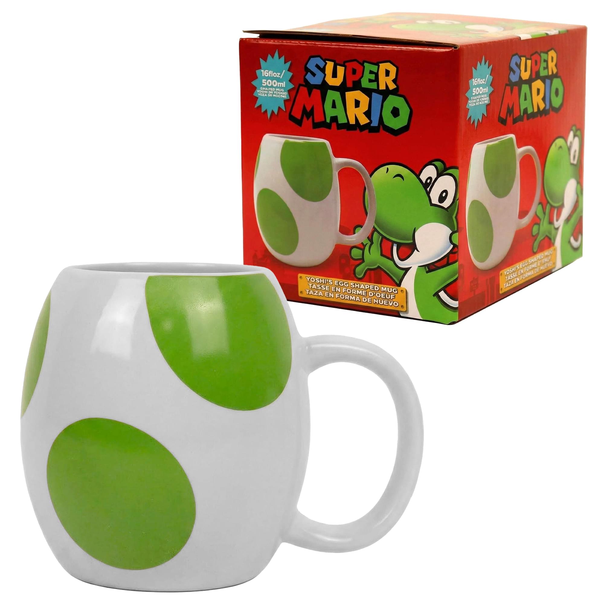 Mario Bros. Yoshi Egg Ceramic Mug | Holds 16 Ounces