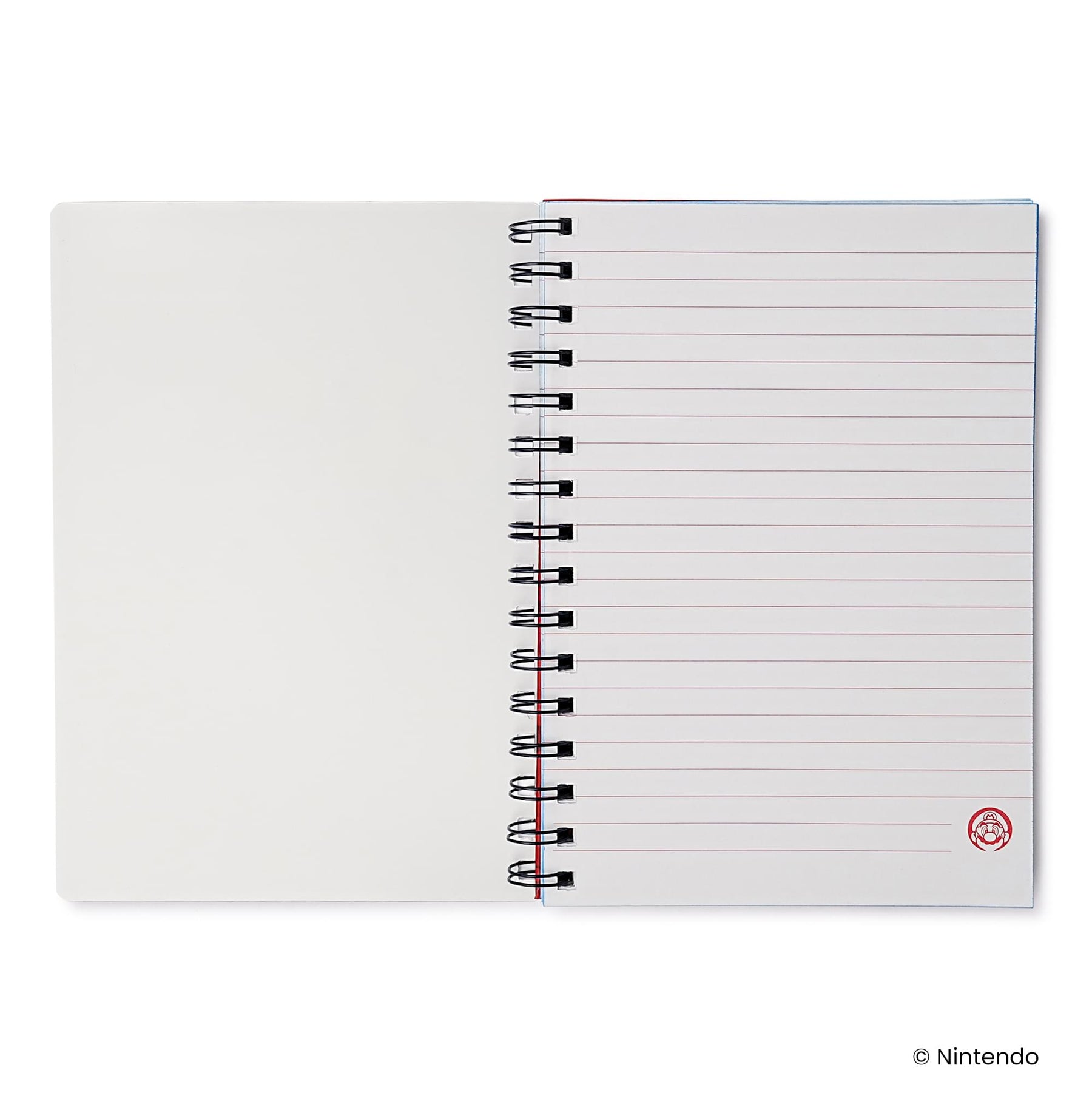 Super Mario 3D Spiral Notebook With Elastic Closure