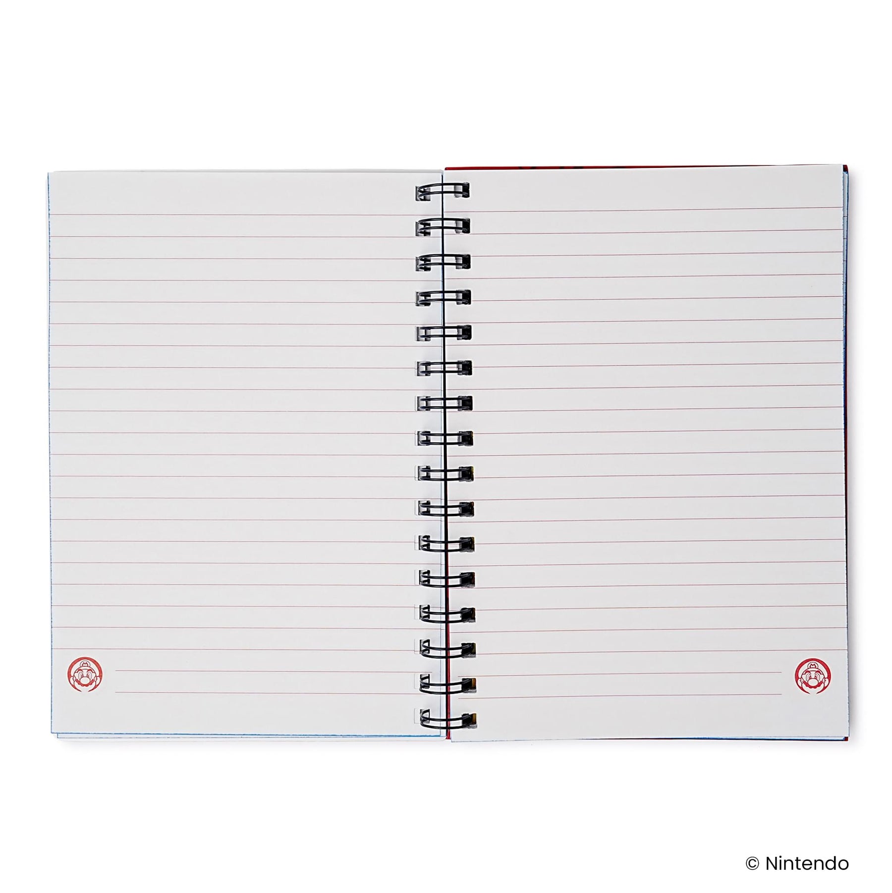 Super Mario 3D Spiral Notebook With Elastic Closure
