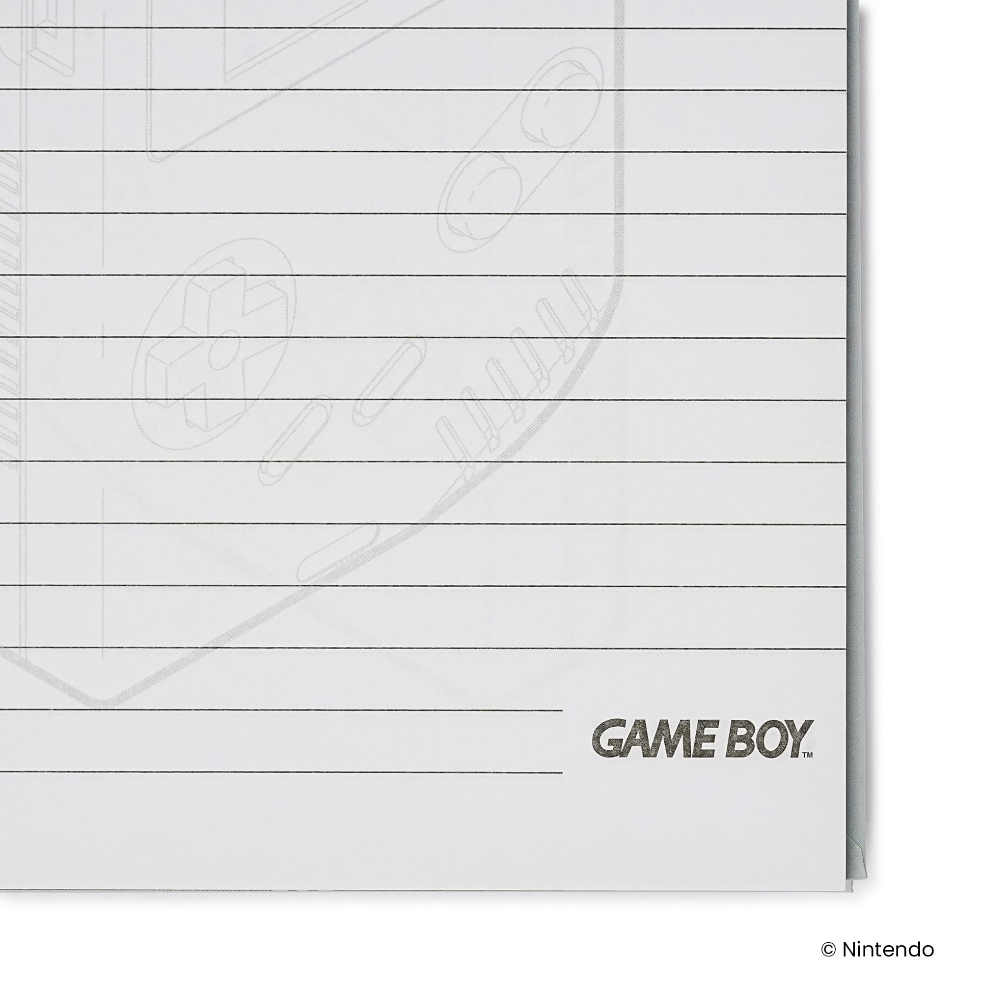 Nintendo Gameboy Spiral Notebook With Elastic Closure
