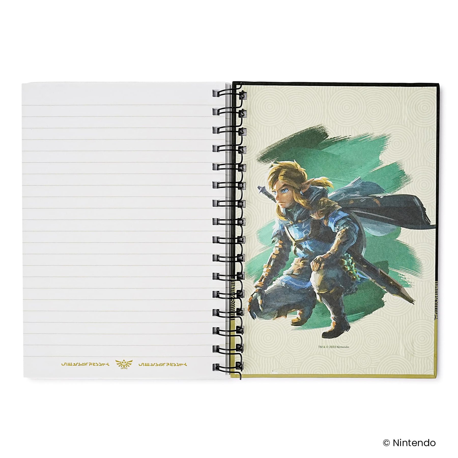 The Legend Of Zelda TOTK Hyrule Skies Spiral Notebook With Elastic Closure