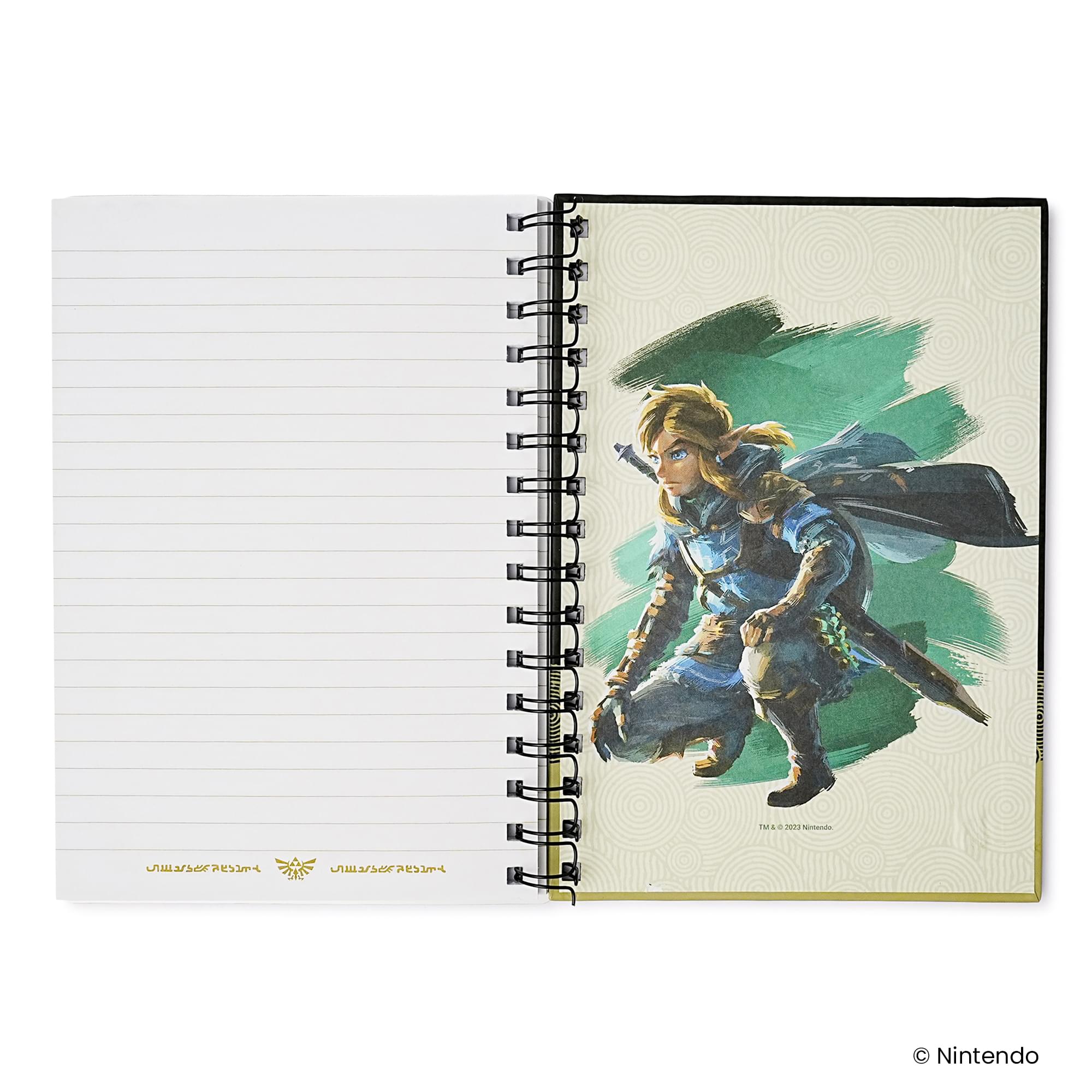 The Legend Of Zelda TOTK Hyrule Skies Spiral Notebook With Elastic Closure