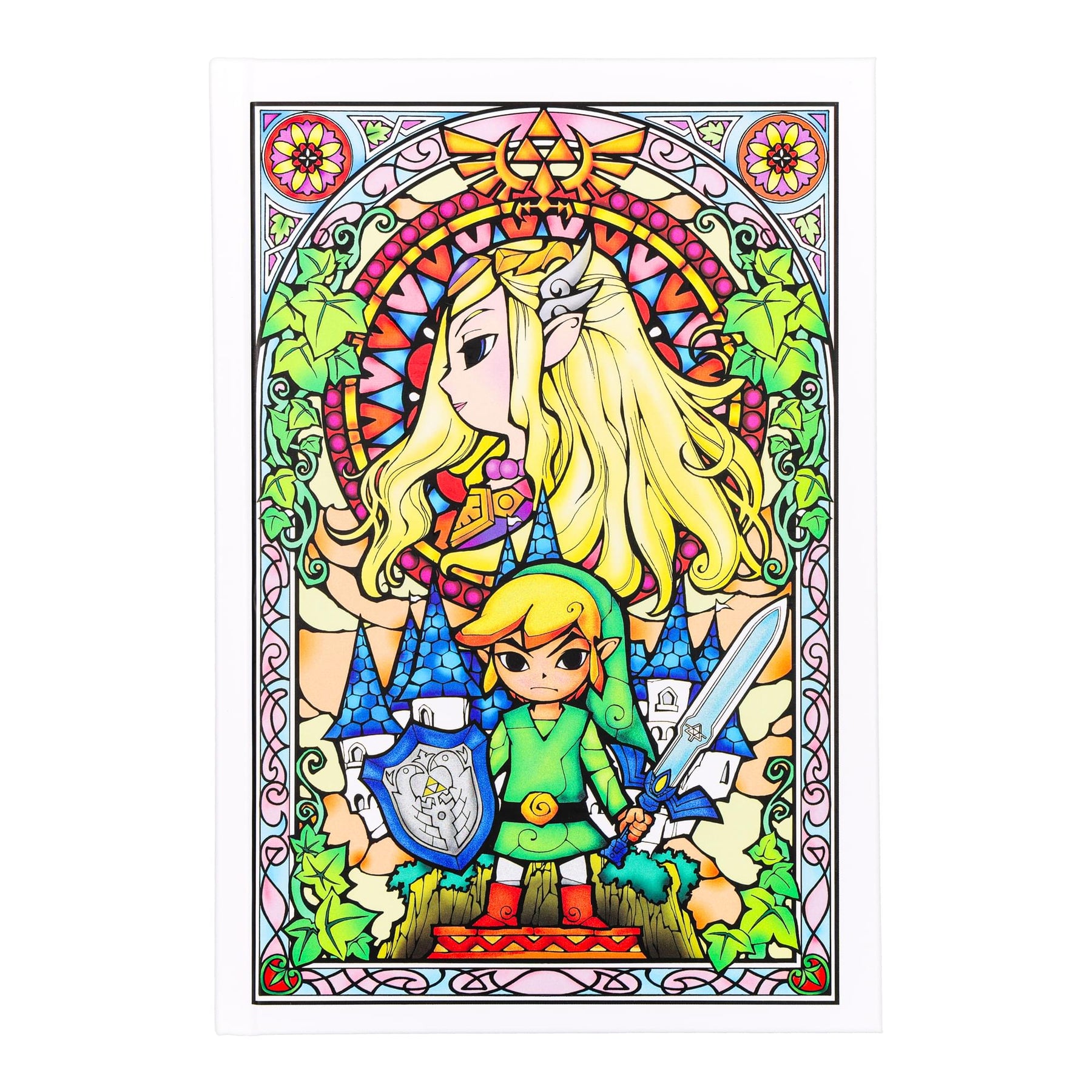 The Legend Of Zelda Stained Glass Hardback Journal