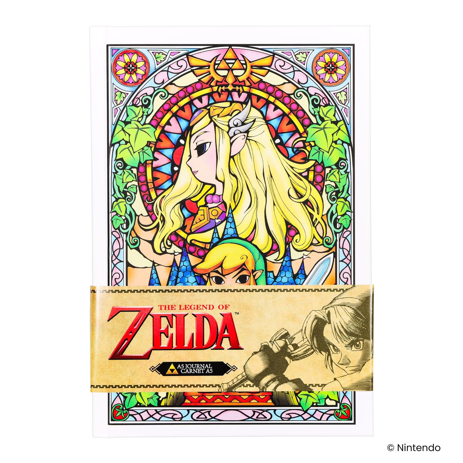 The Legend Of Zelda Stained Glass Hardback Journal