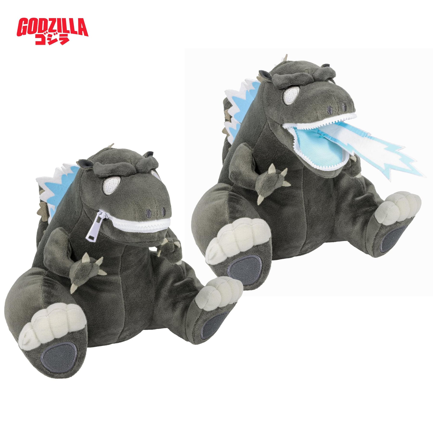 Godzilla 9 Inch Zippermouth Plush | Atomic Breath Godzilla