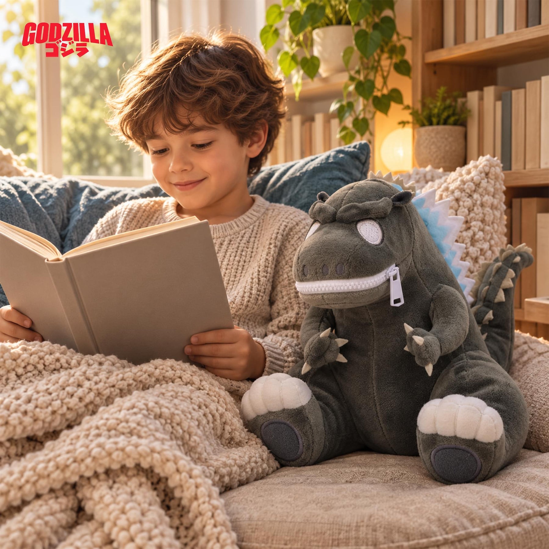 Godzilla 9 Inch Zippermouth Plush | Atomic Breath Godzilla