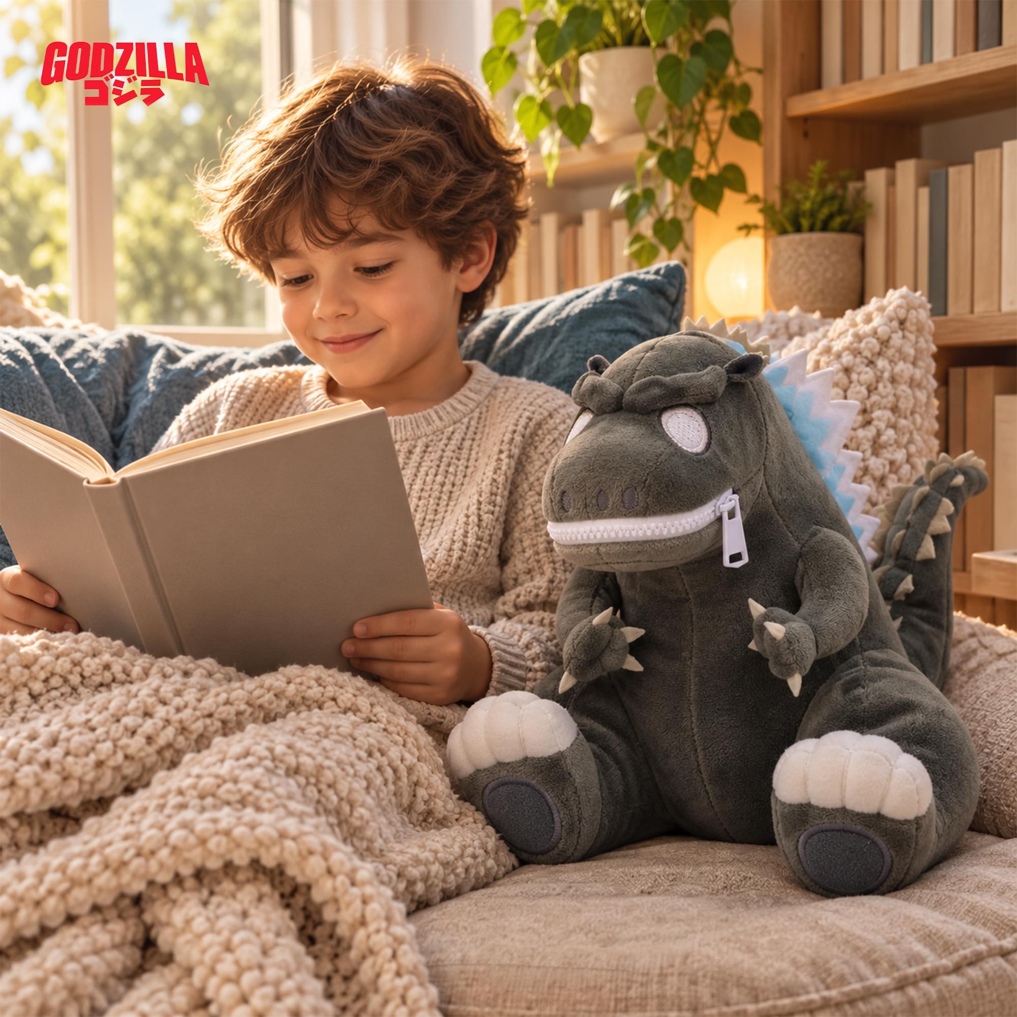 Godzilla 9 Inch Zippermouth Plush | Atomic Breath Godzilla