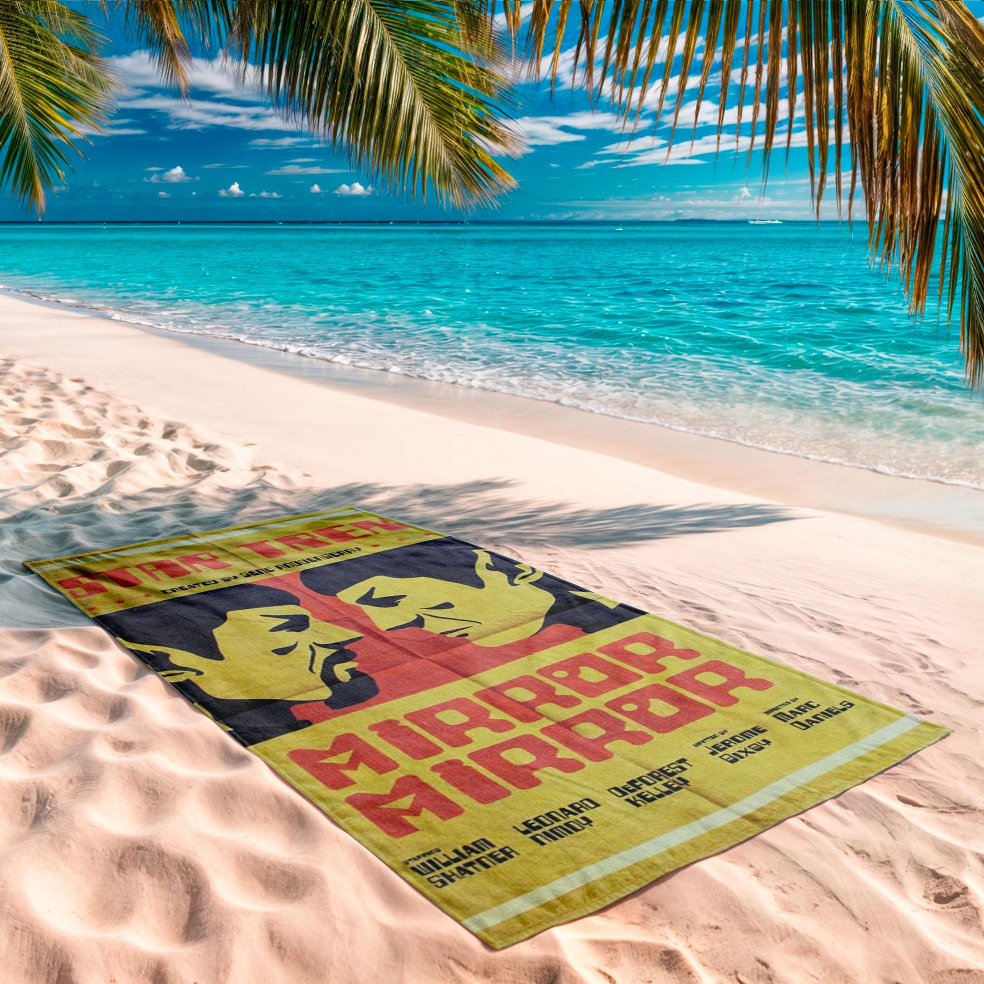 Star Trek Spock Mirror Mirror 60"x30" Beach Towel