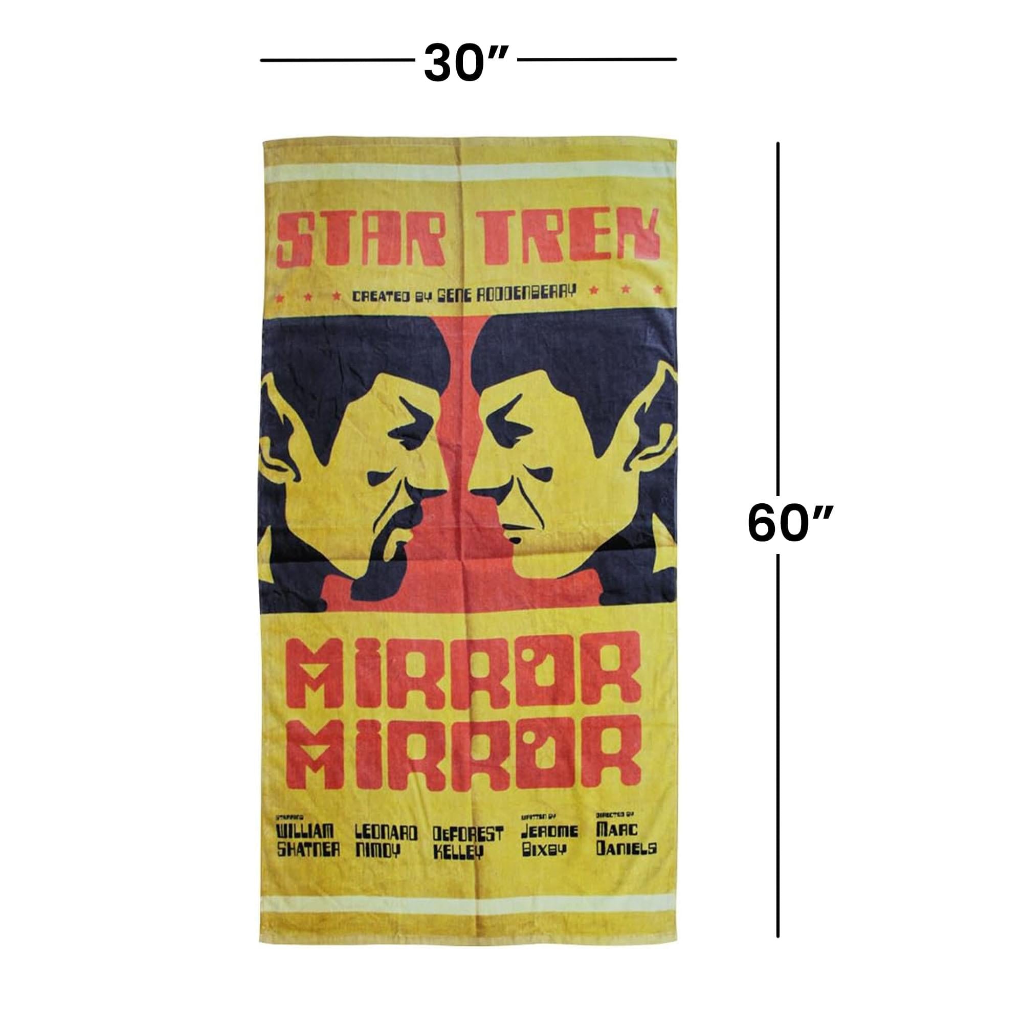 Star Trek Spock Mirror Mirror 60"x30" Beach Towel
