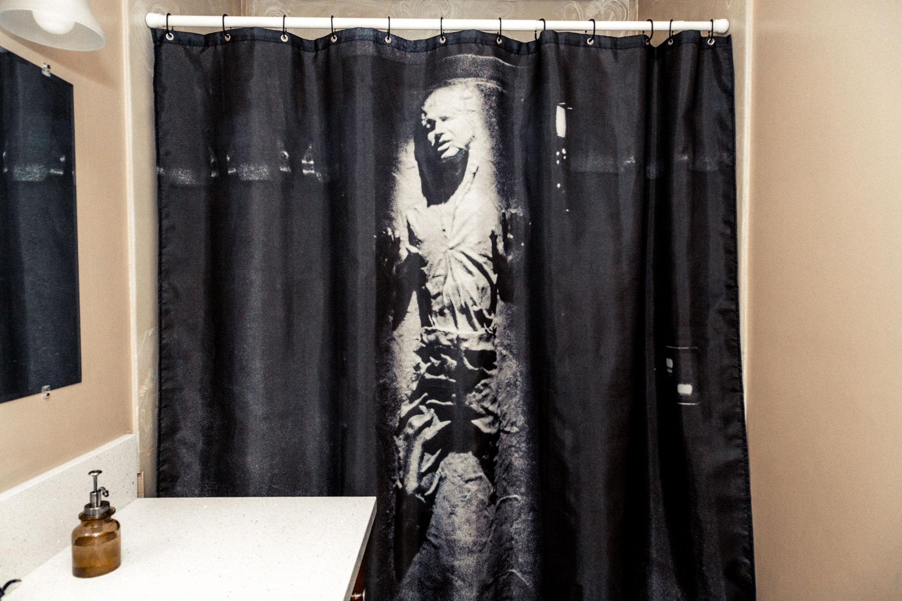Star Wars Han Solo In Carbonite Shower Curtain | 71 x 71 Inches