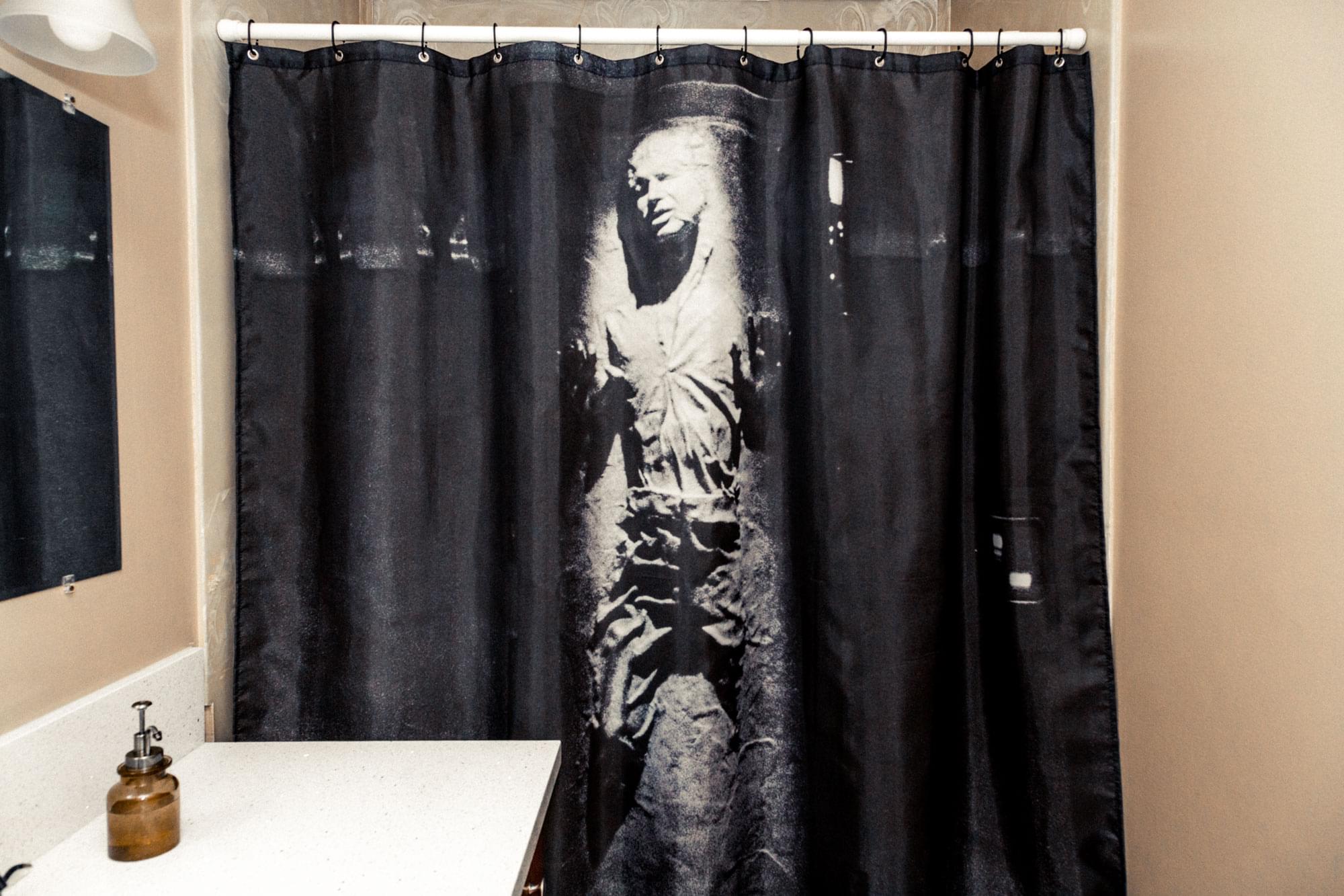 Star Wars Han Solo In Carbonite Shower Curtain | 71 x 71 Inches