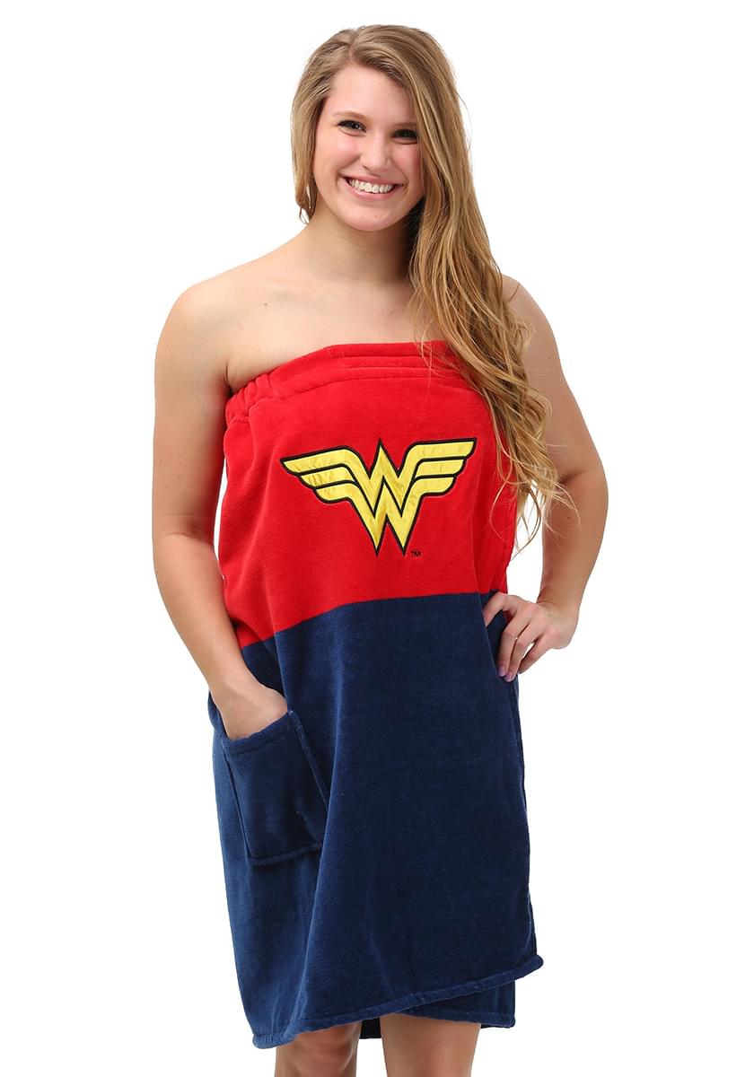 DC Comics Wonder Woman Ladies Cotton Bath Wrap Towel