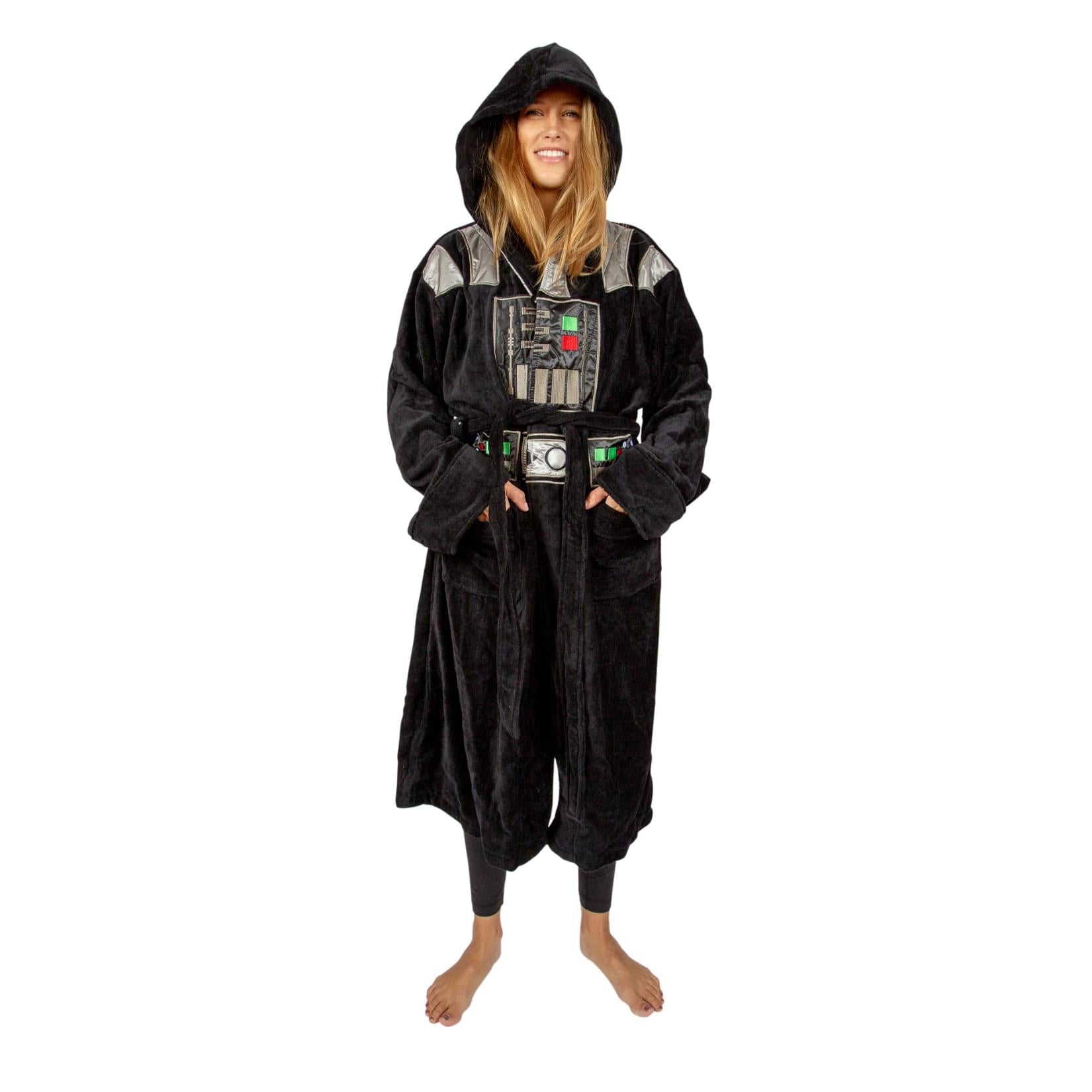 Star Wars Darth Vader Unisex Terrycloth Bathrobe for Adults | One Size Fits Most