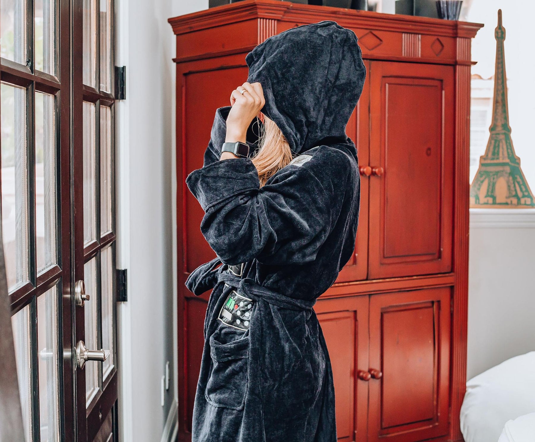 Star Wars Darth Vader Unisex Terrycloth Bathrobe for Adults | One Size Fits Most