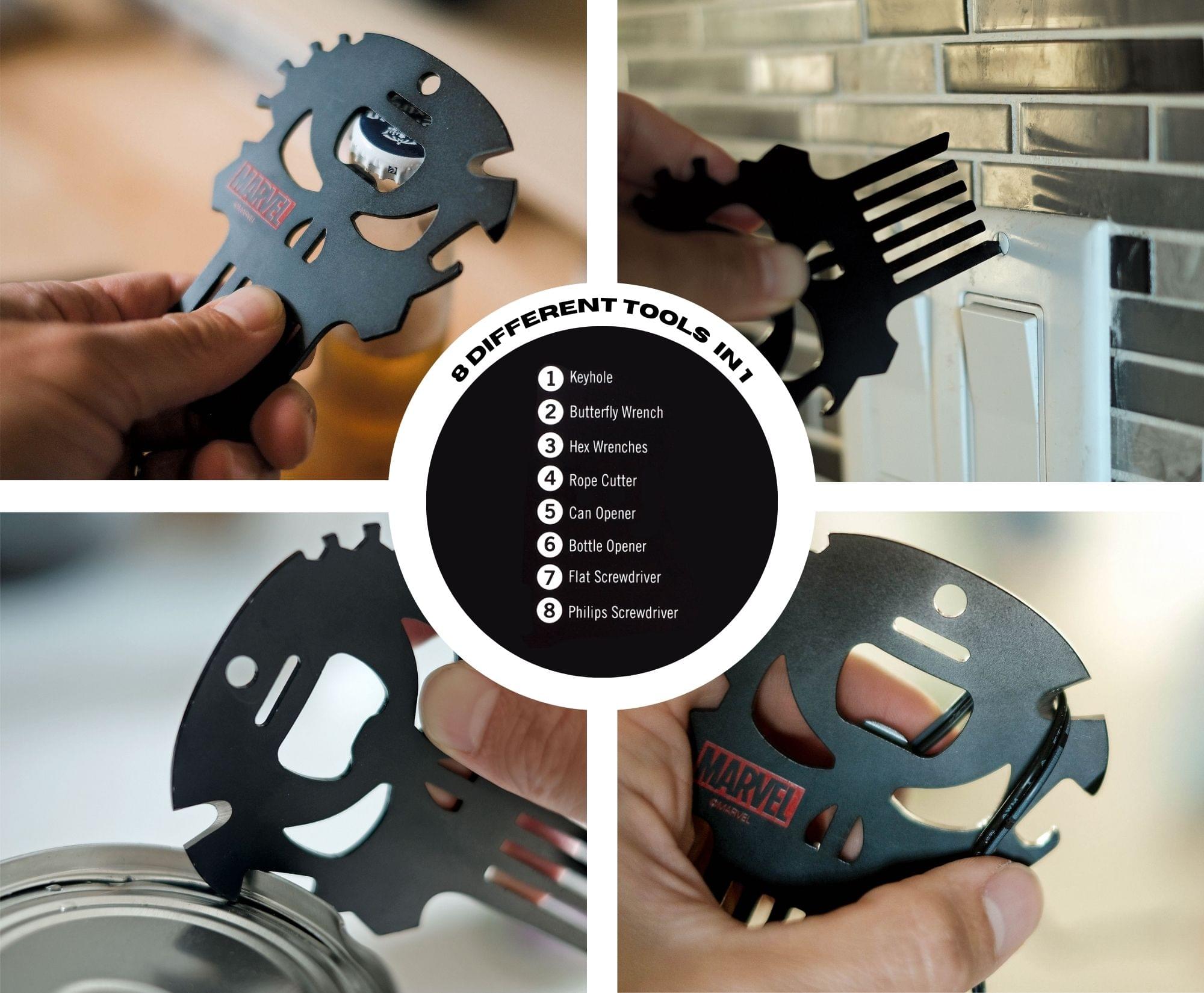 Marvel Punisher Skull 7-In-1 Multitool Kit
