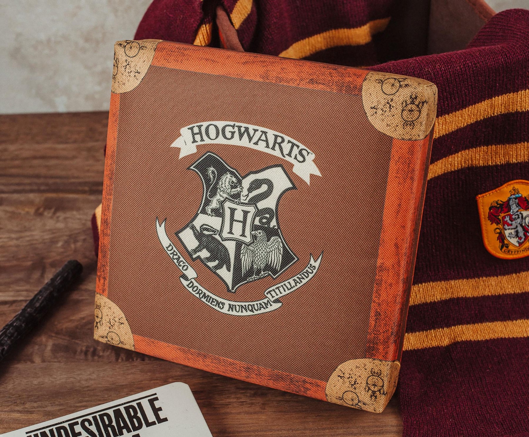 Harry Potter Hogwarts Storage Bin with Lid | 10 Inches