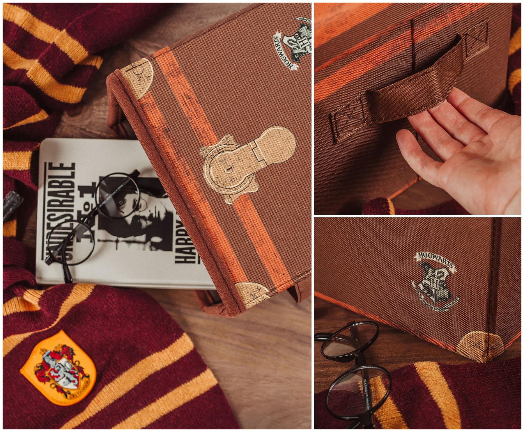 Harry Potter Hogwarts Storage Bin with Lid | 10 Inches