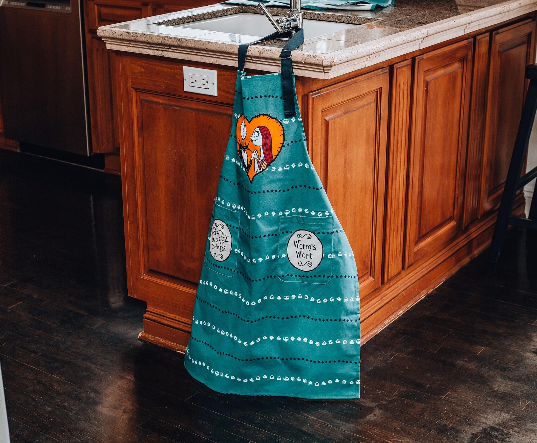 The Nightmare Before Christmas Jack and Sally Kitchen Apron | One Size Fits Most