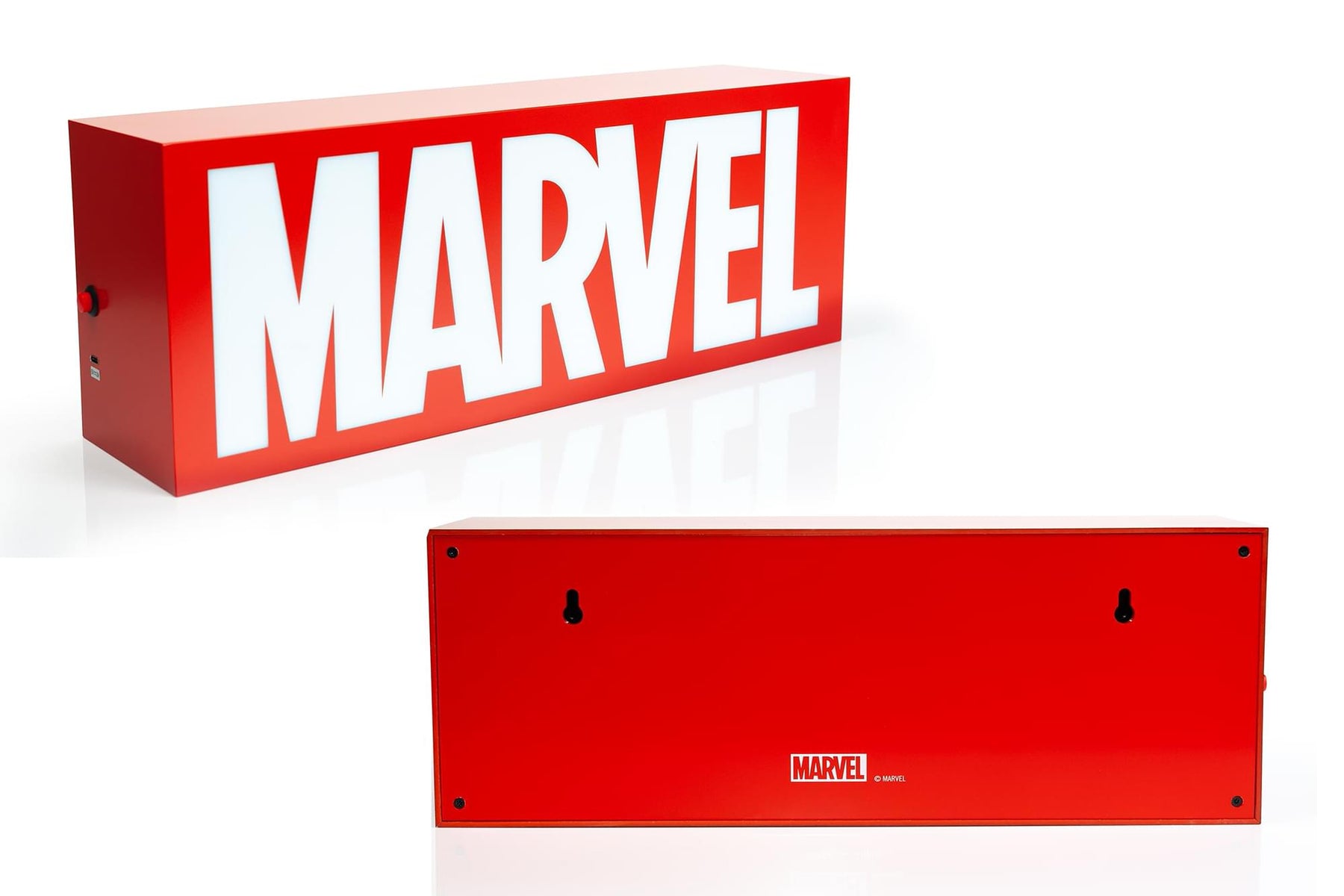 Marvel Comics Official Logo 17-Inch Light Box | Electric/USB Mood Light