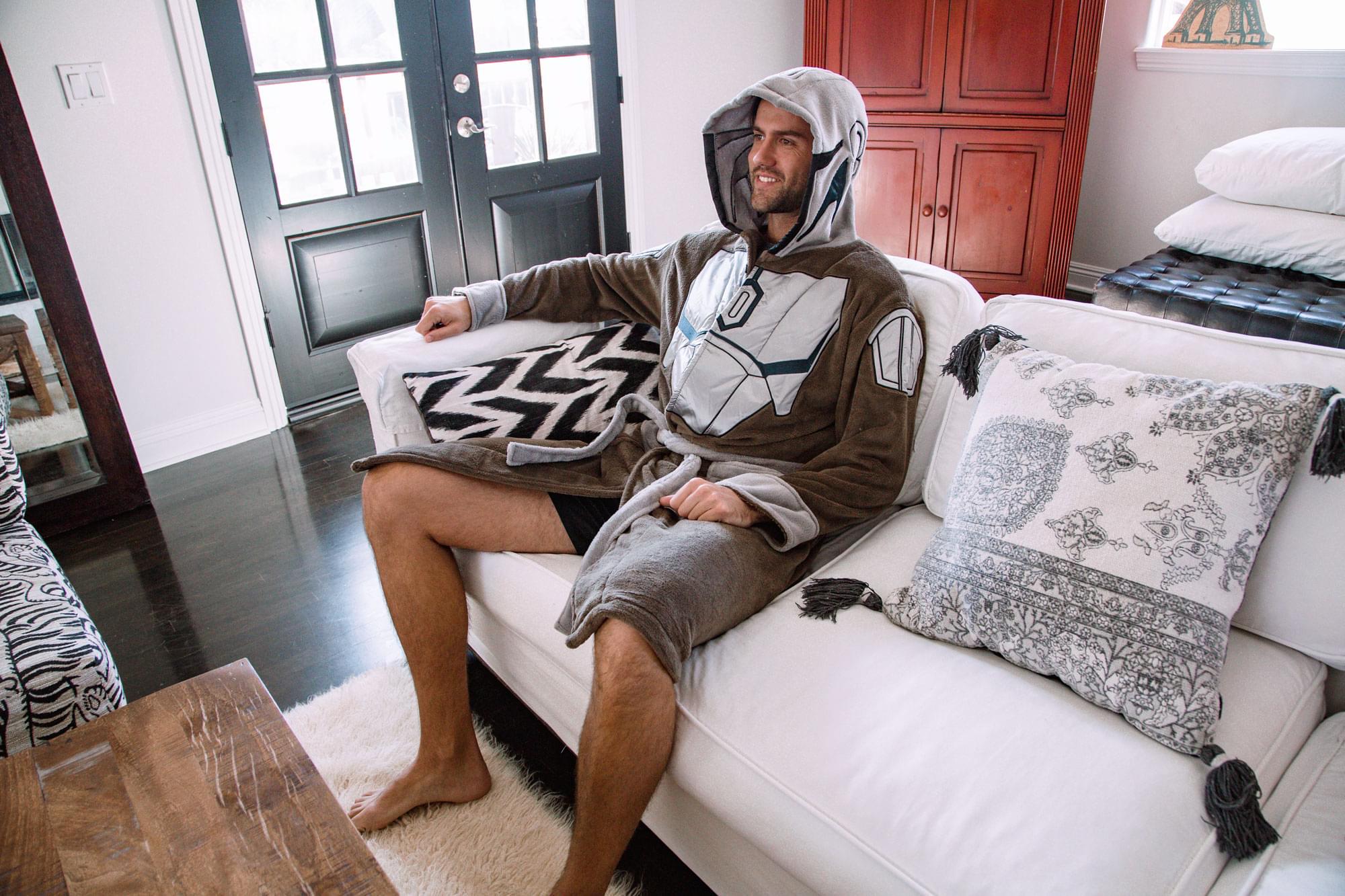 Star Wars: The Mandalorian Bounty Hunter Bathrobe for Adults